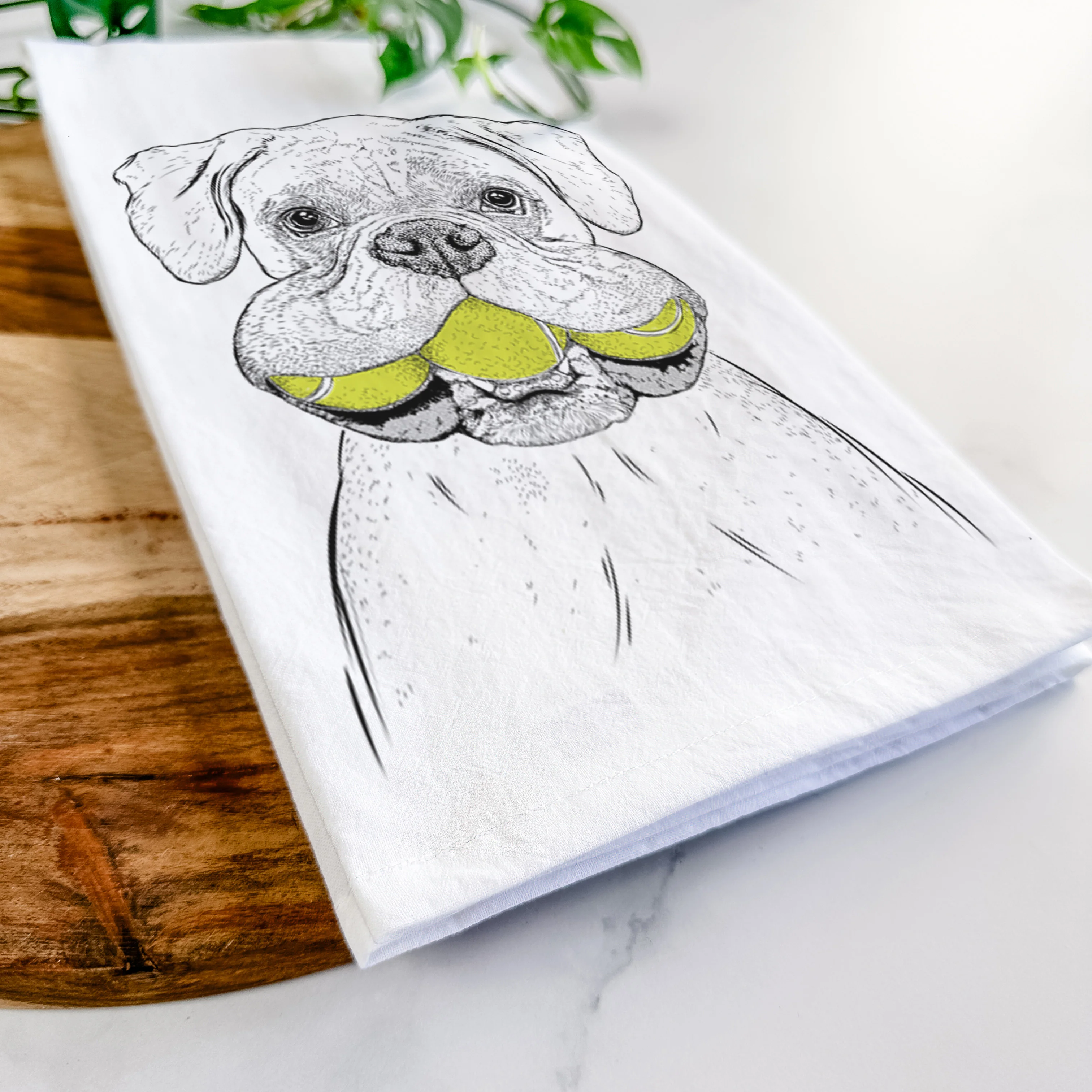 Seamus the Boxer Tea Towel - Image 5