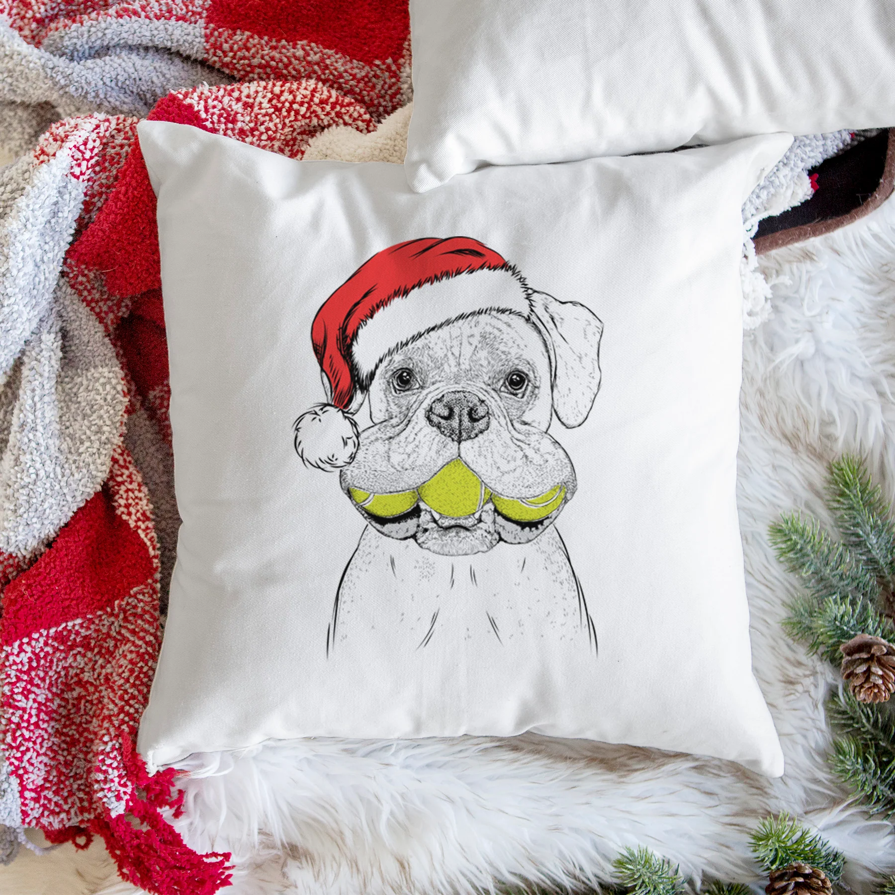 Seamus the Boxer - Throw Pillow Cover - Image 3