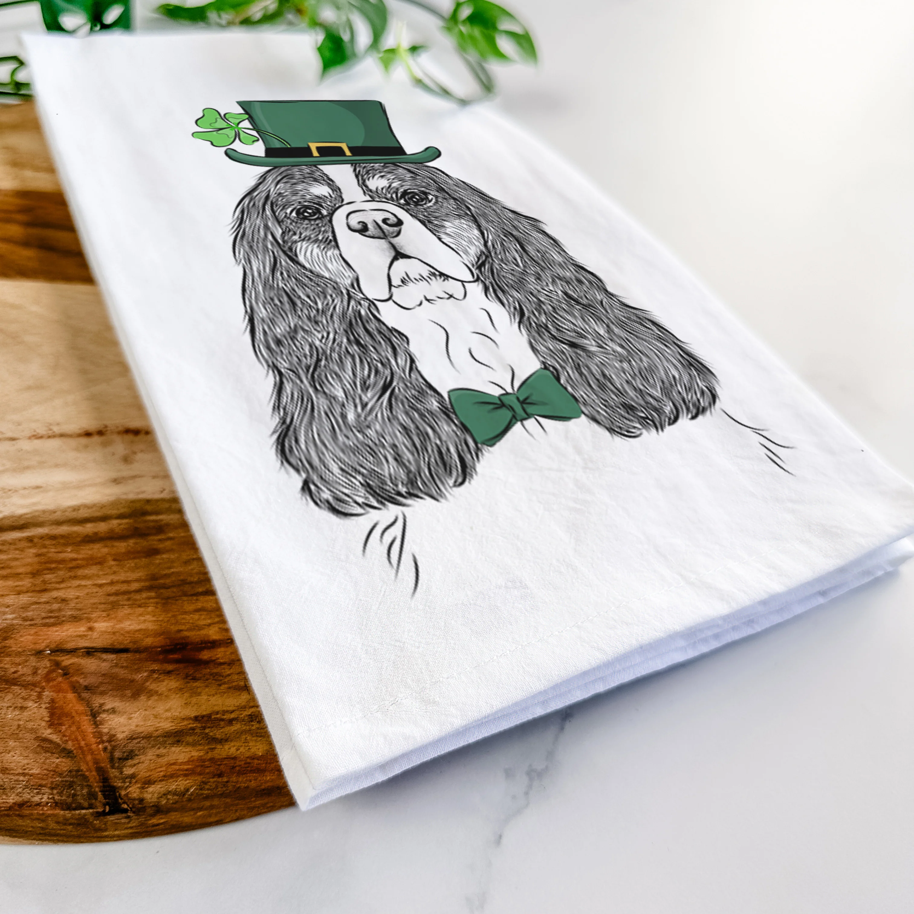 Sebastian the Cavalier King Charles Spaniel Tea Towel - Image 13