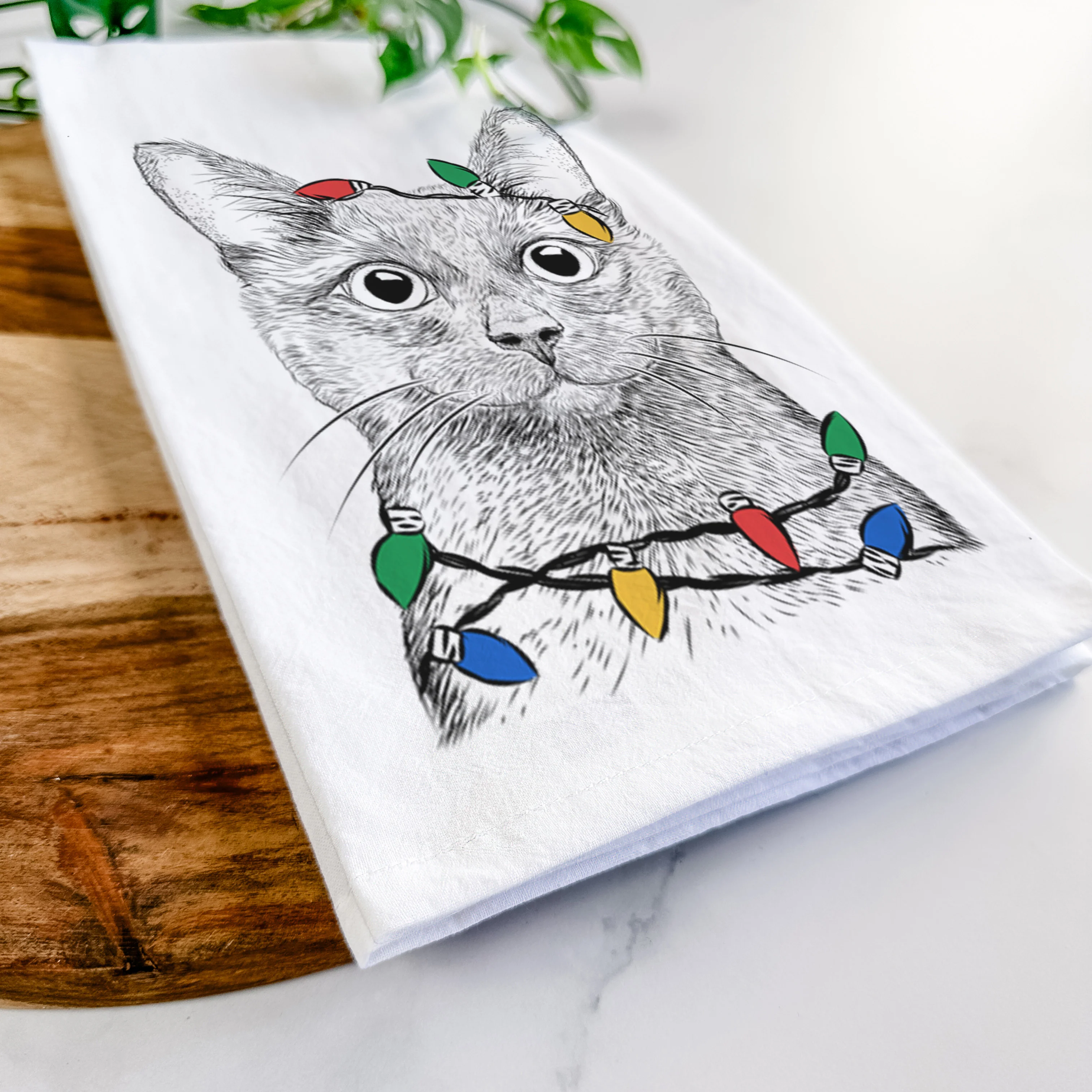Shadow the Black Cat Tea Towel - Image 10