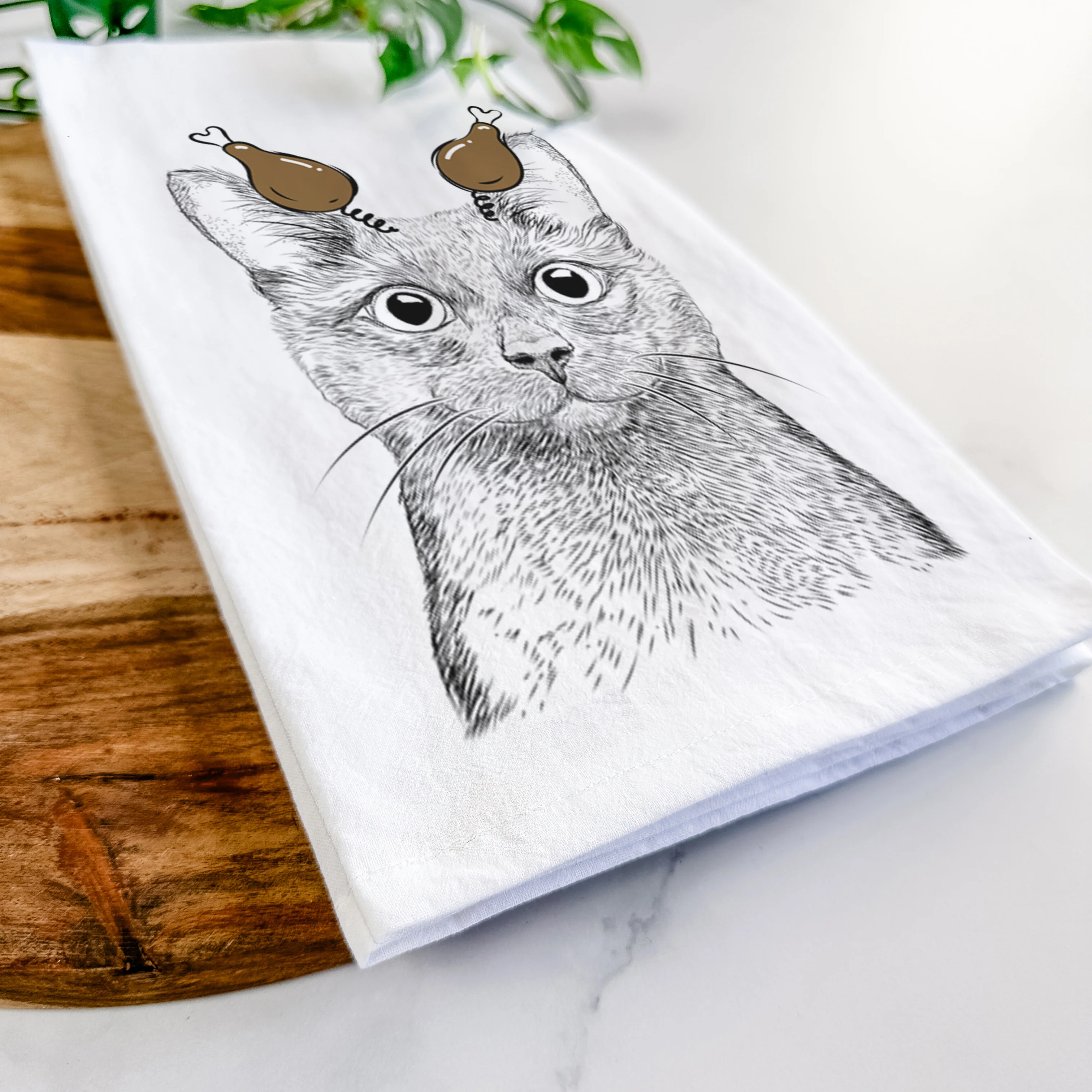 Shadow the Black Cat Tea Towel - Image 11