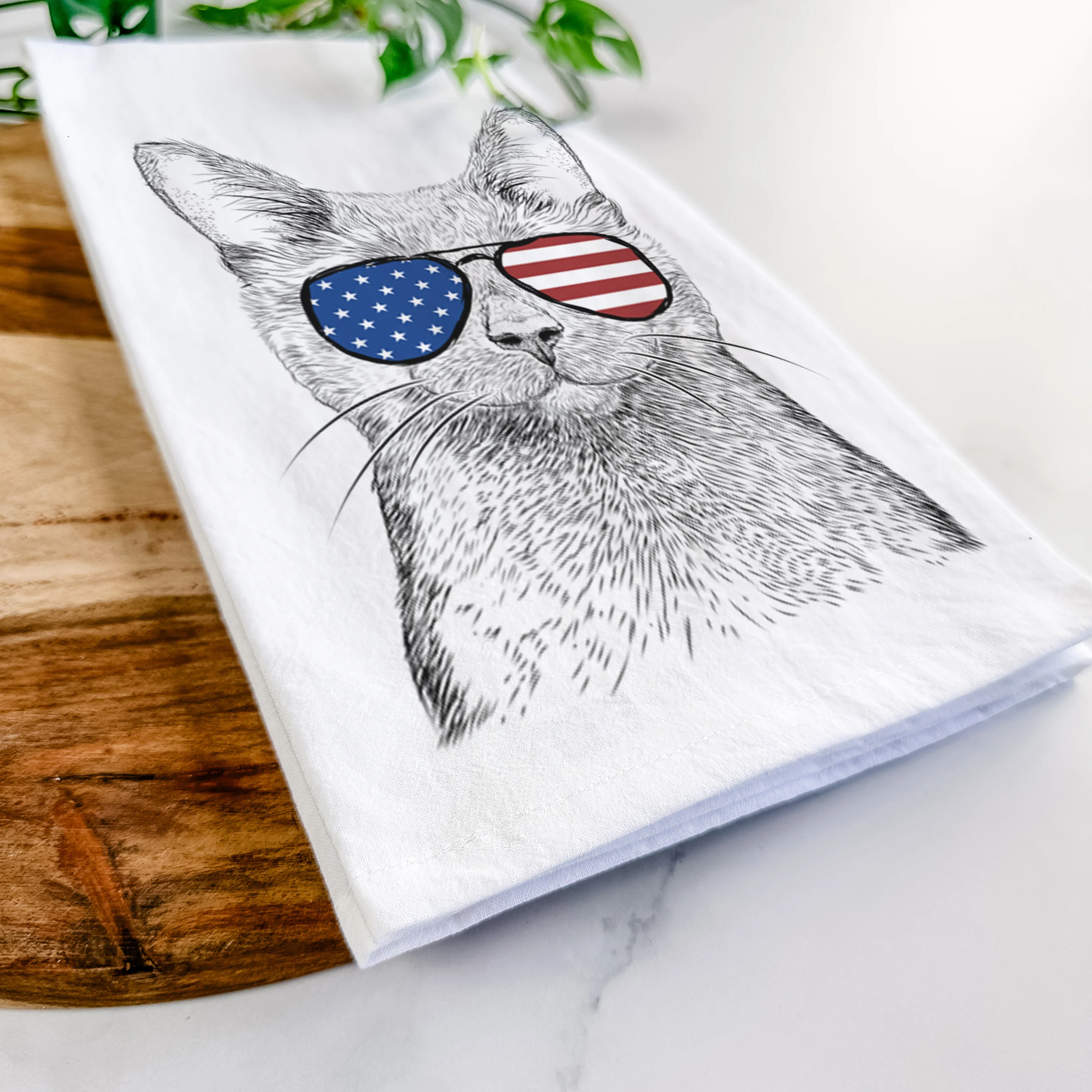Shadow the Black Cat Tea Towel - Image 12