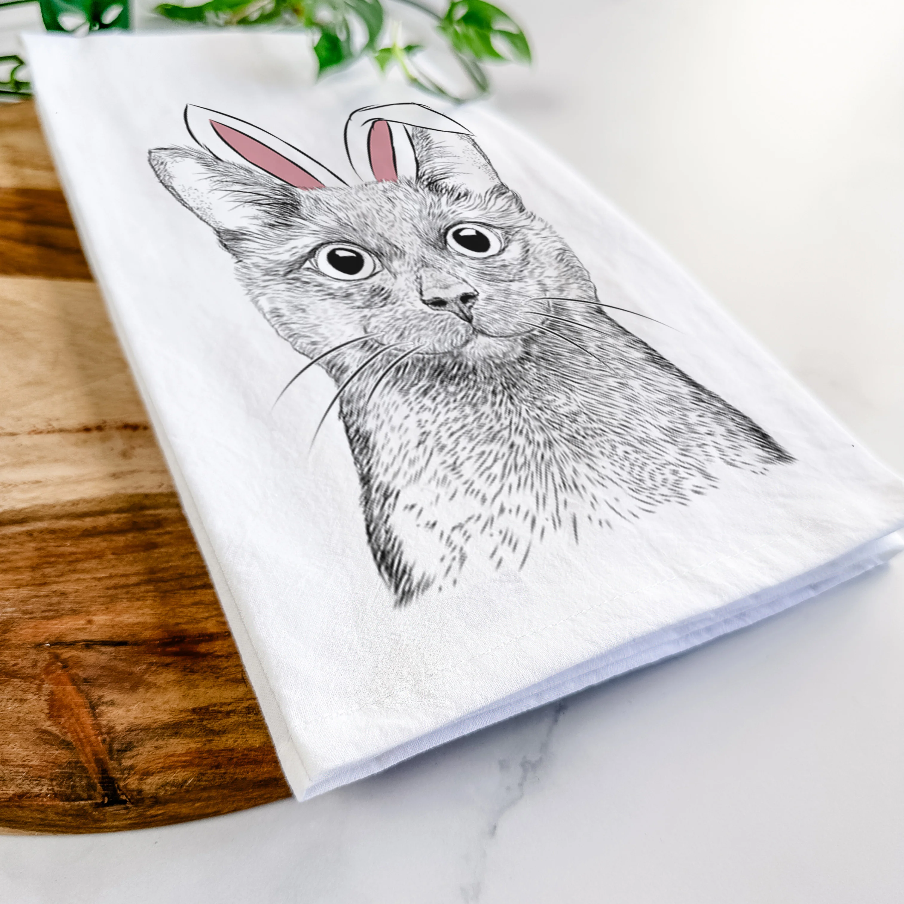 Shadow the Black Cat Tea Towel - Image 14