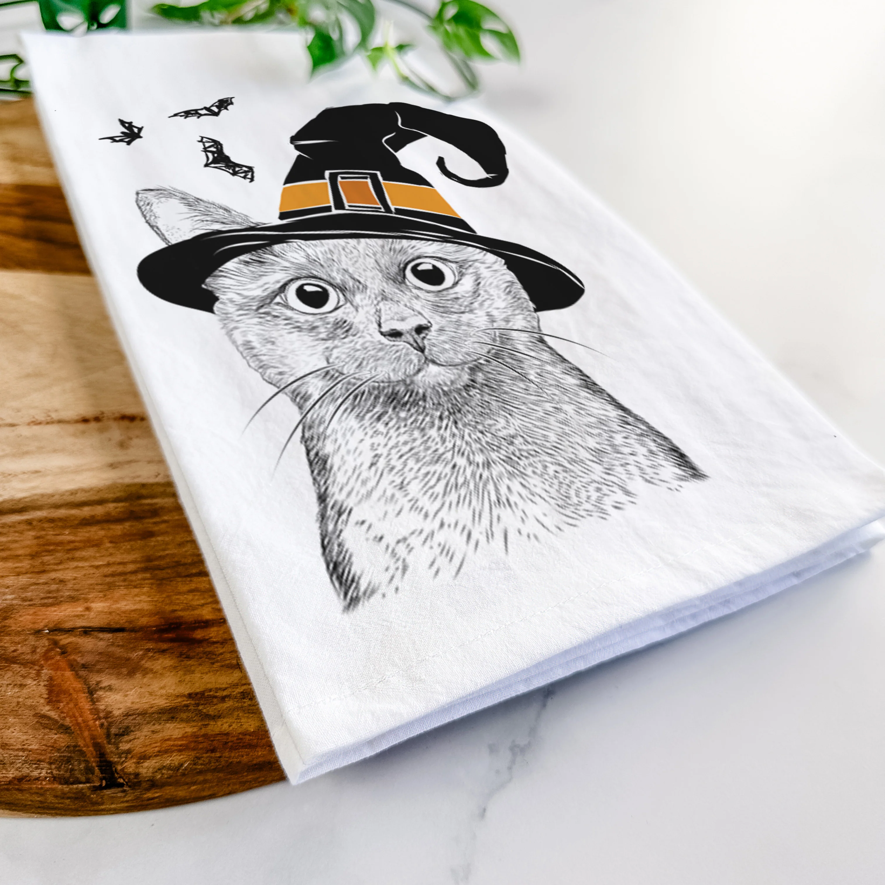 Shadow the Black Cat Tea Towel - Image 8