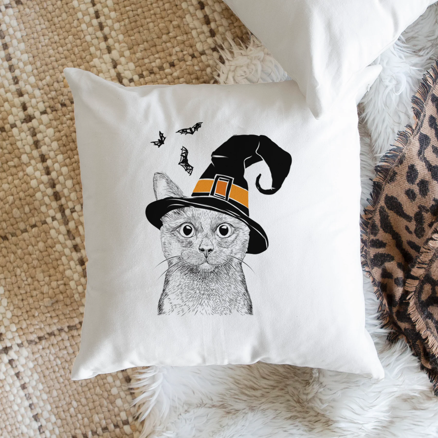 Shadow the Black Cat - Throw Pillow Cover - Image 2