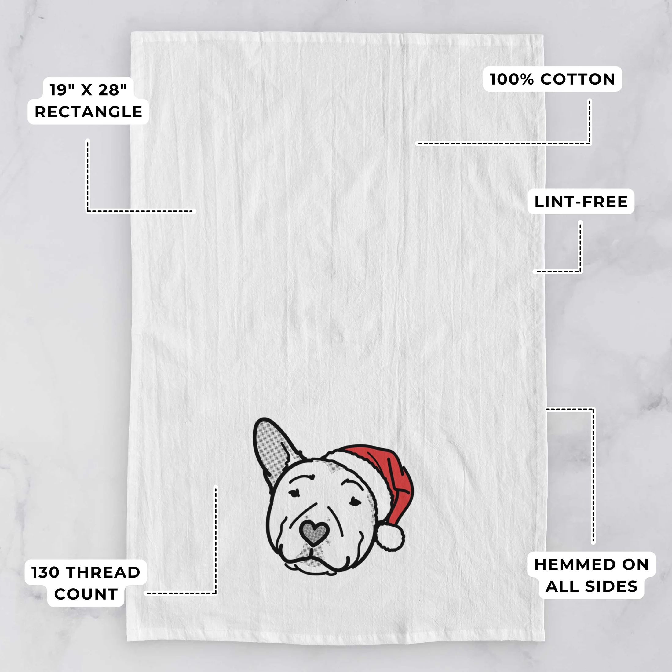 Jolly Pitbull - Archer - Tea Towel - Image 3