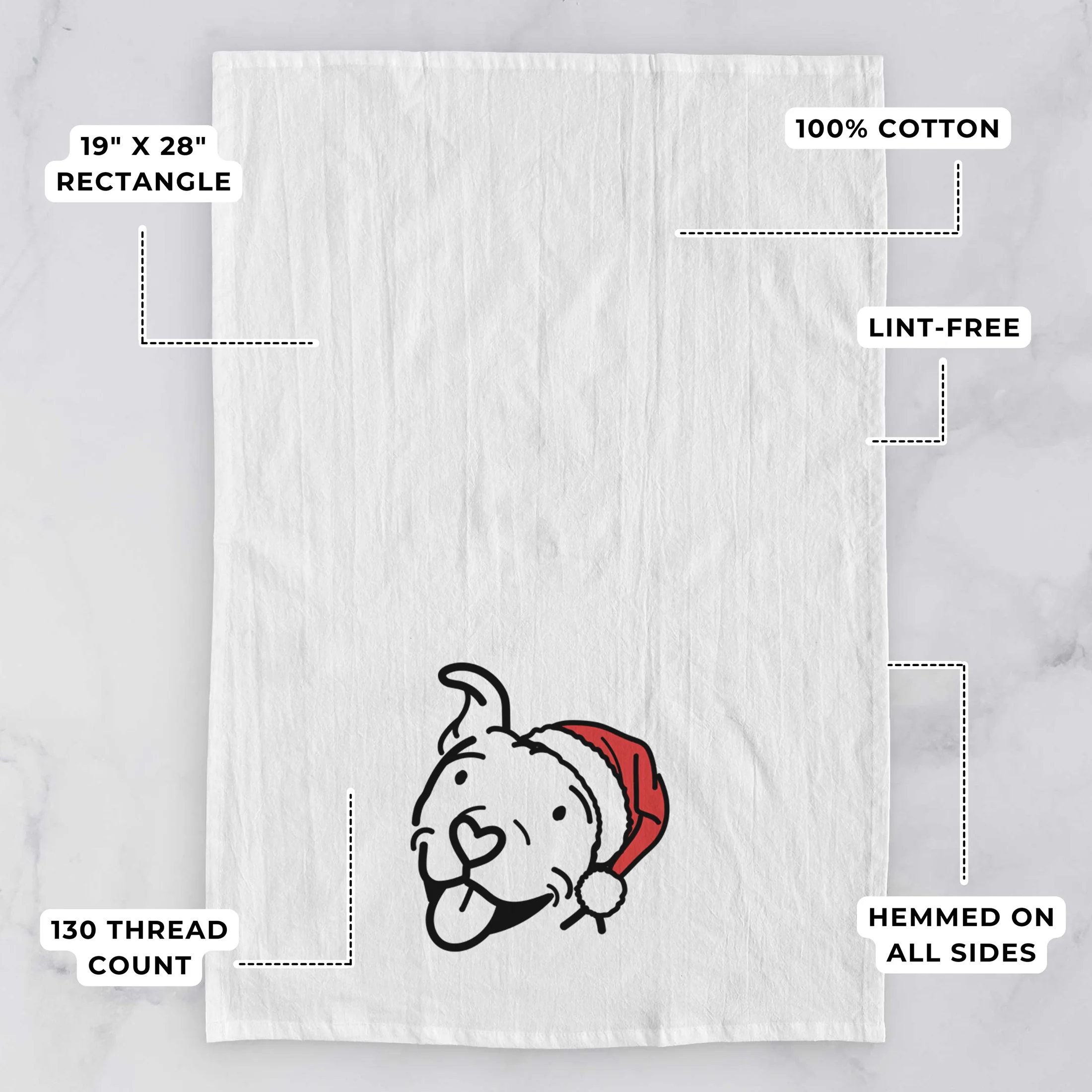 Jolly Pitbull - Arlo - Tea Towel - Image 3