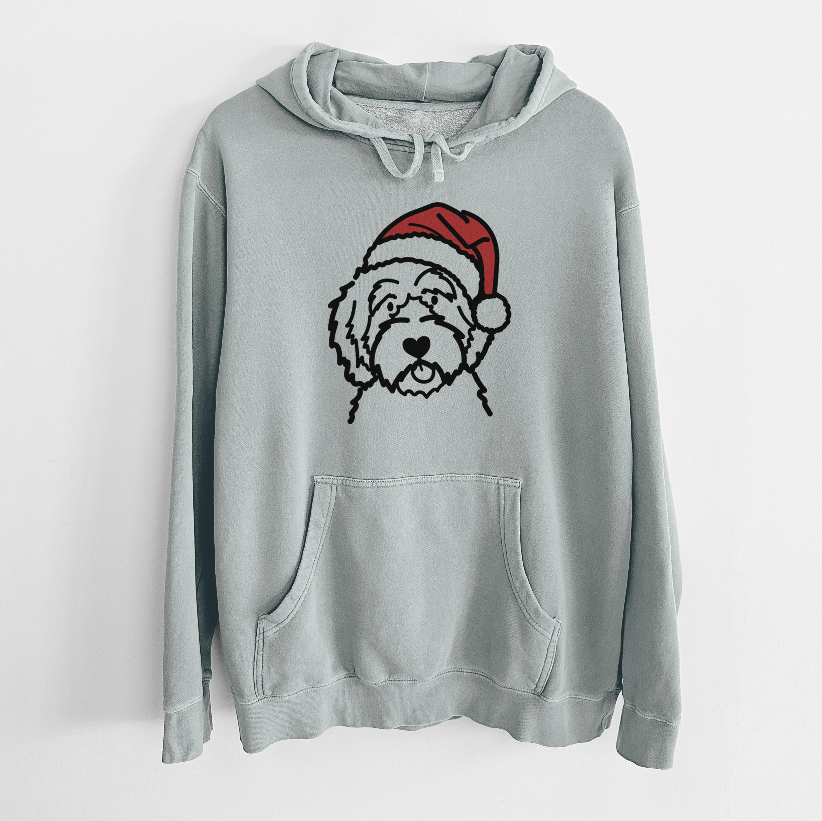 Jolly Aussiedoodle - Unisex Pigment Dyed Hoodie - Image 8
