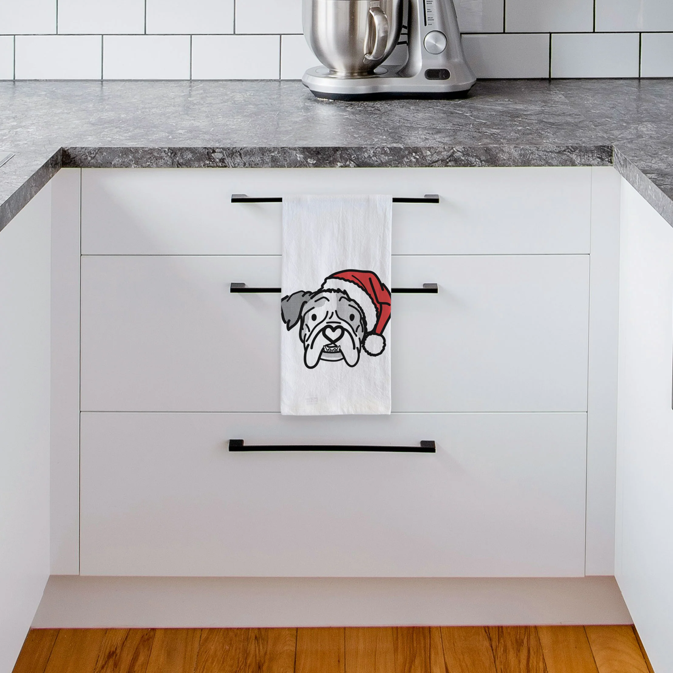 Jolly English Bulldog - Bailey - Tea Towel - Image 4