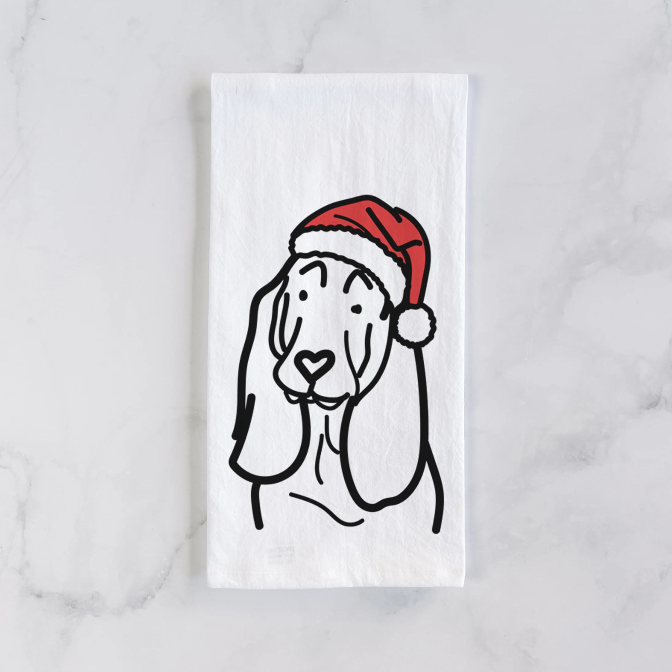 Jolly Basset Hound - Tea Towel - Image 2