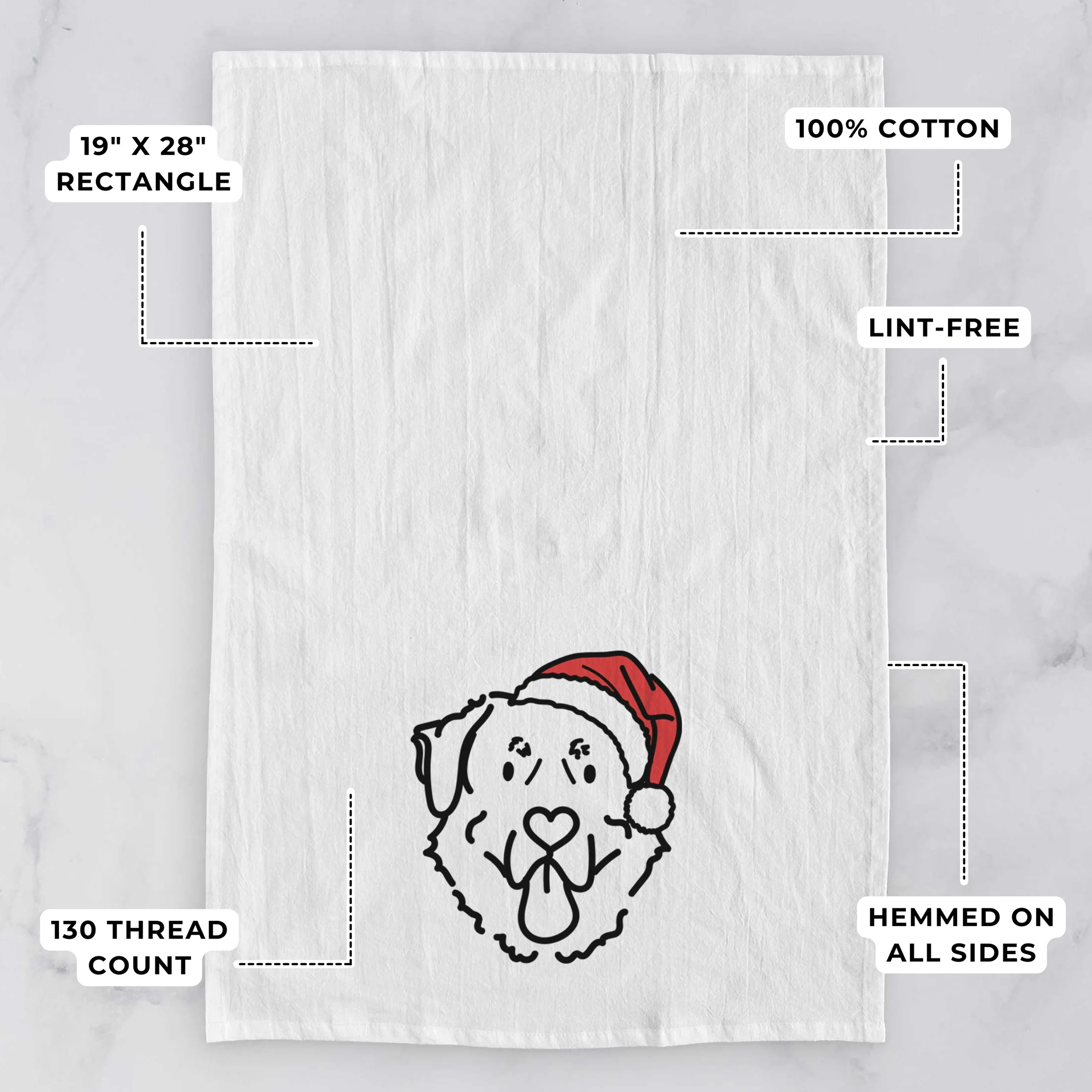 Jolly Anatolian Shepherd - Batu - Tea Towel - Image 3