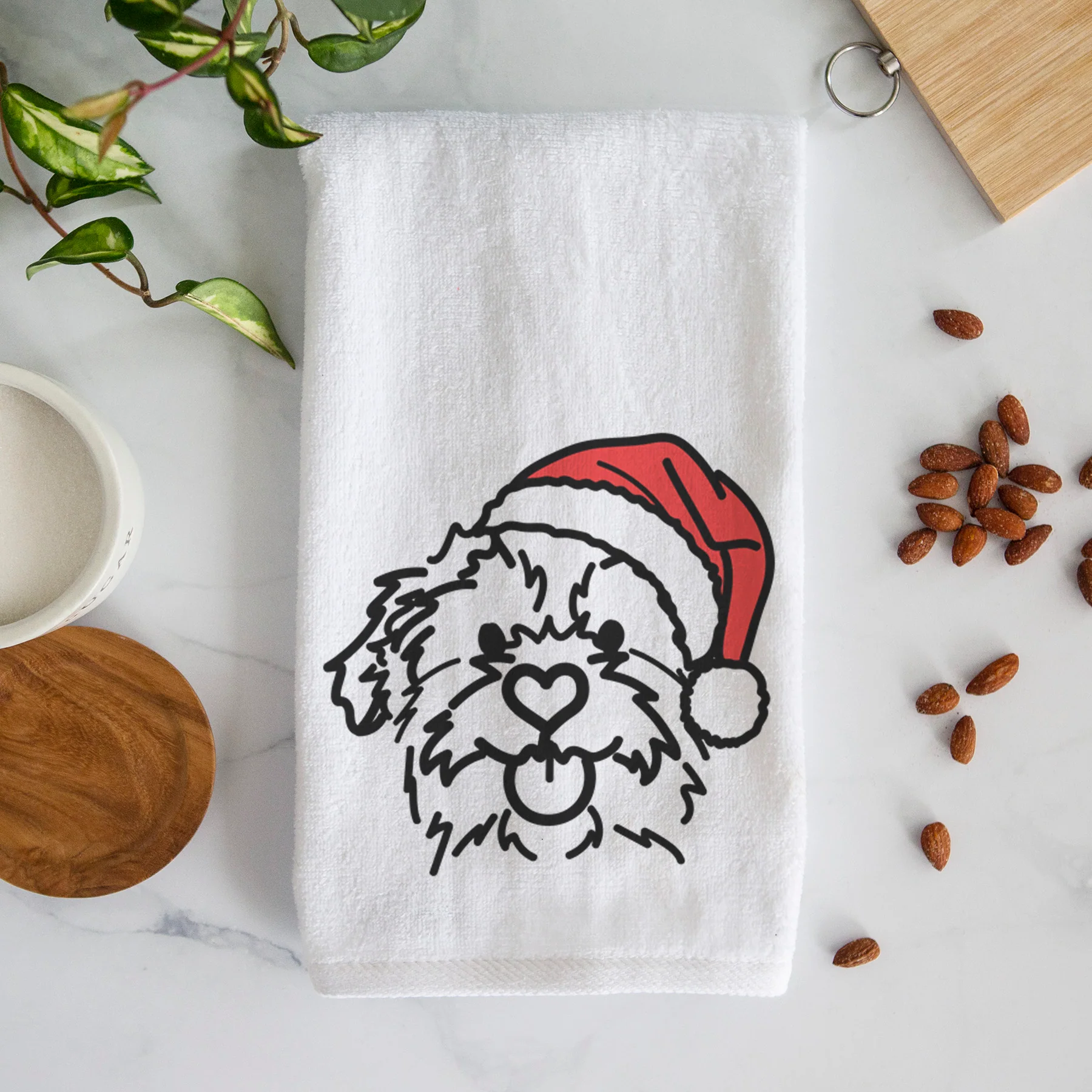Jolly Mixed Breed - Bea - Decorative Hand Towel - Image 3