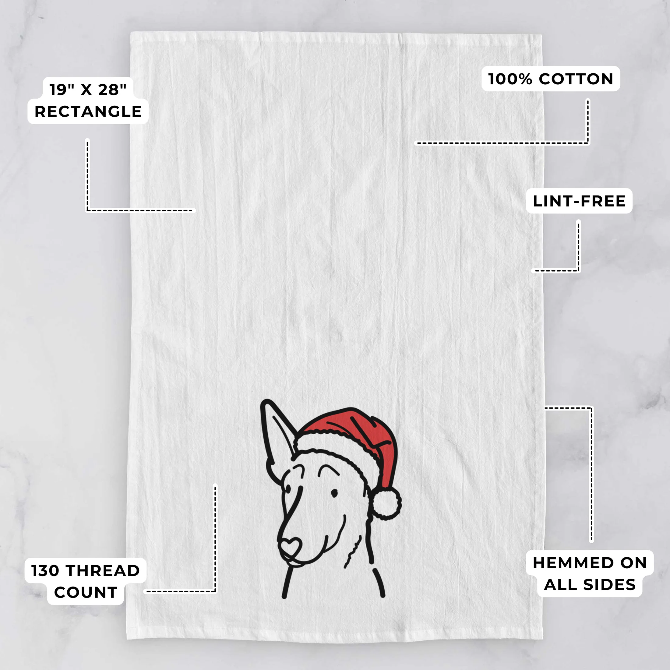 Jolly Belgian Malinois - Tea Towel - Image 3