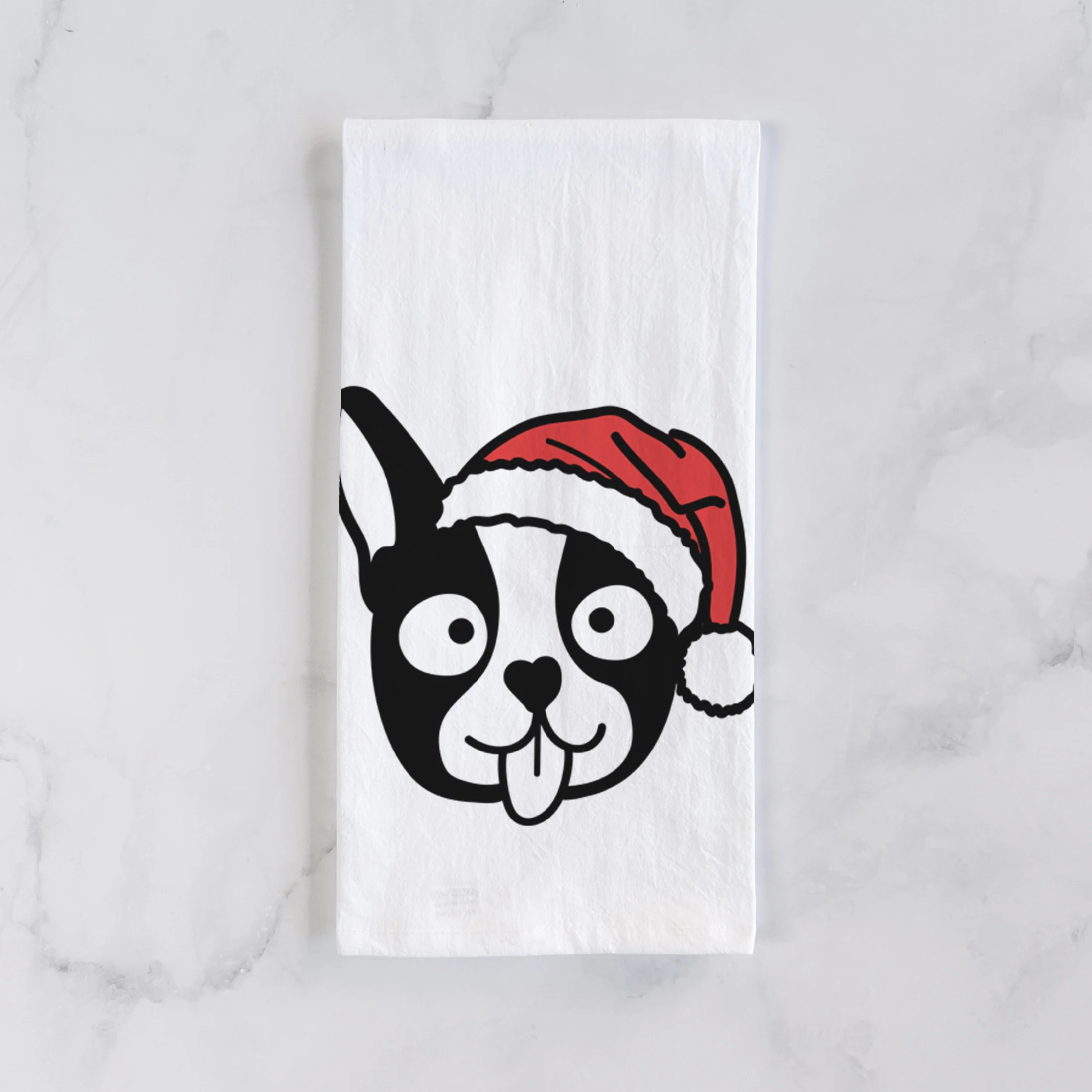 Jolly Boston Terrier - Tea Towel - Image 2