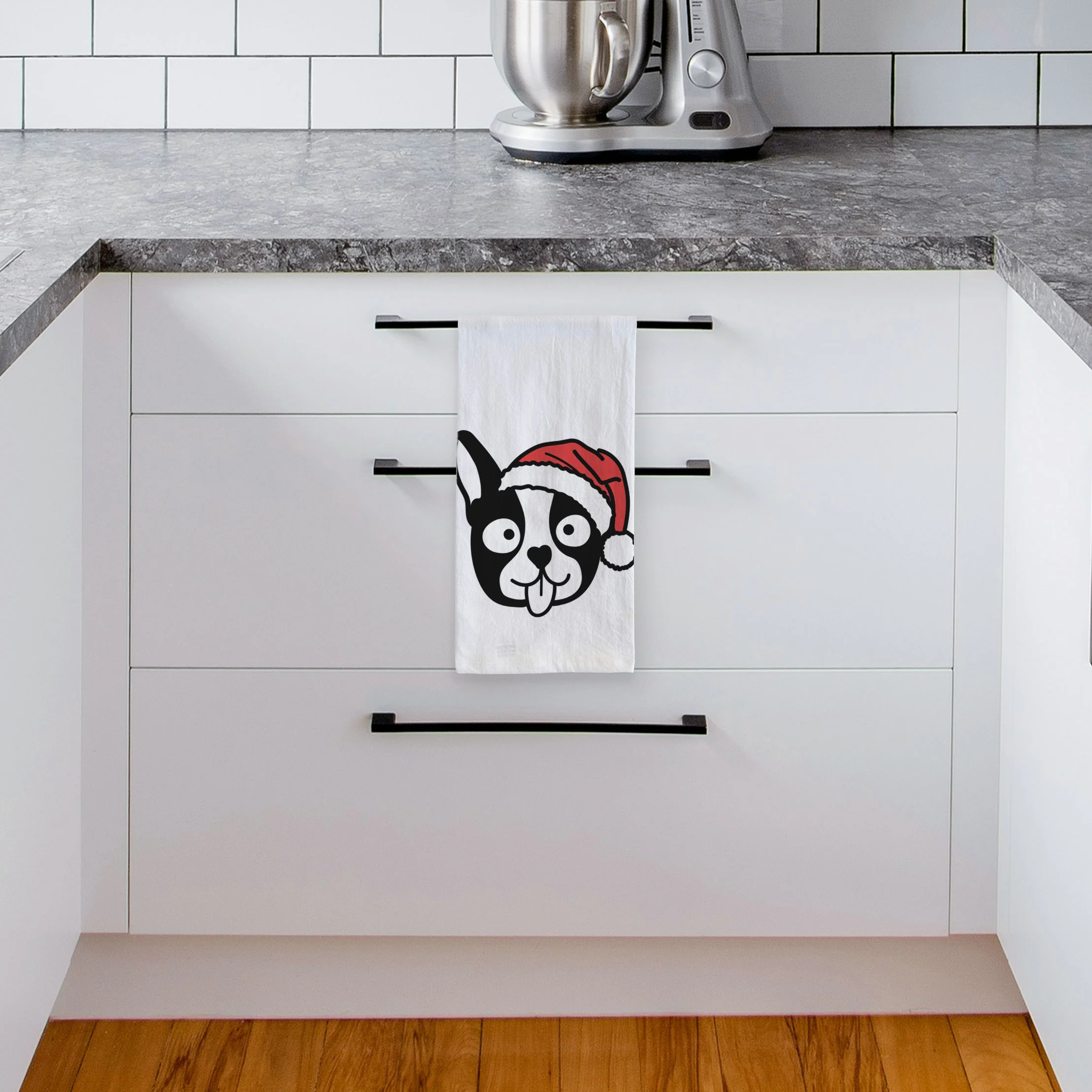 Jolly Boston Terrier - Tea Towel - Image 4