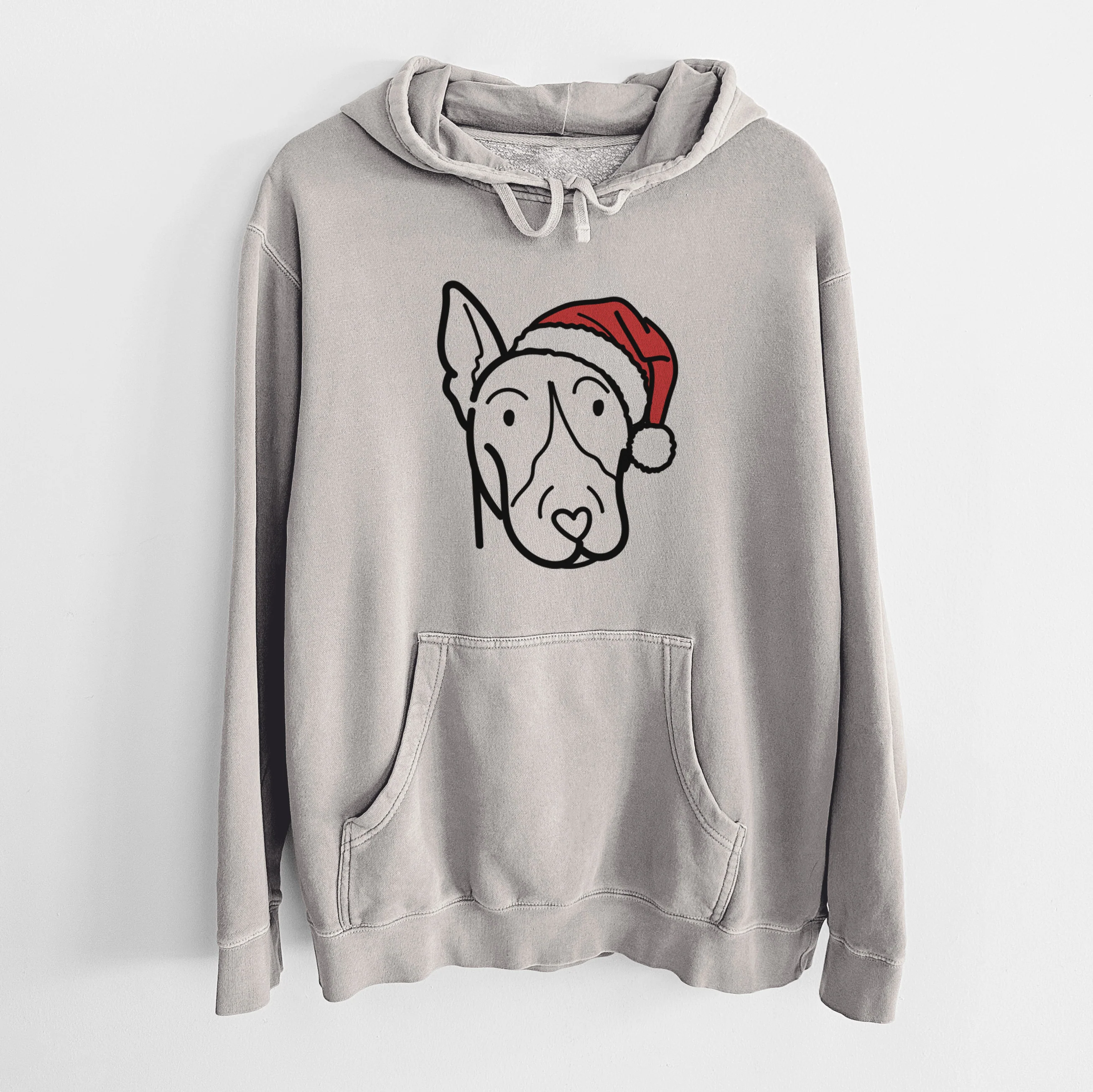 Jolly Bull Terrier - Unisex Pigment Dyed Hoodie - Image 5
