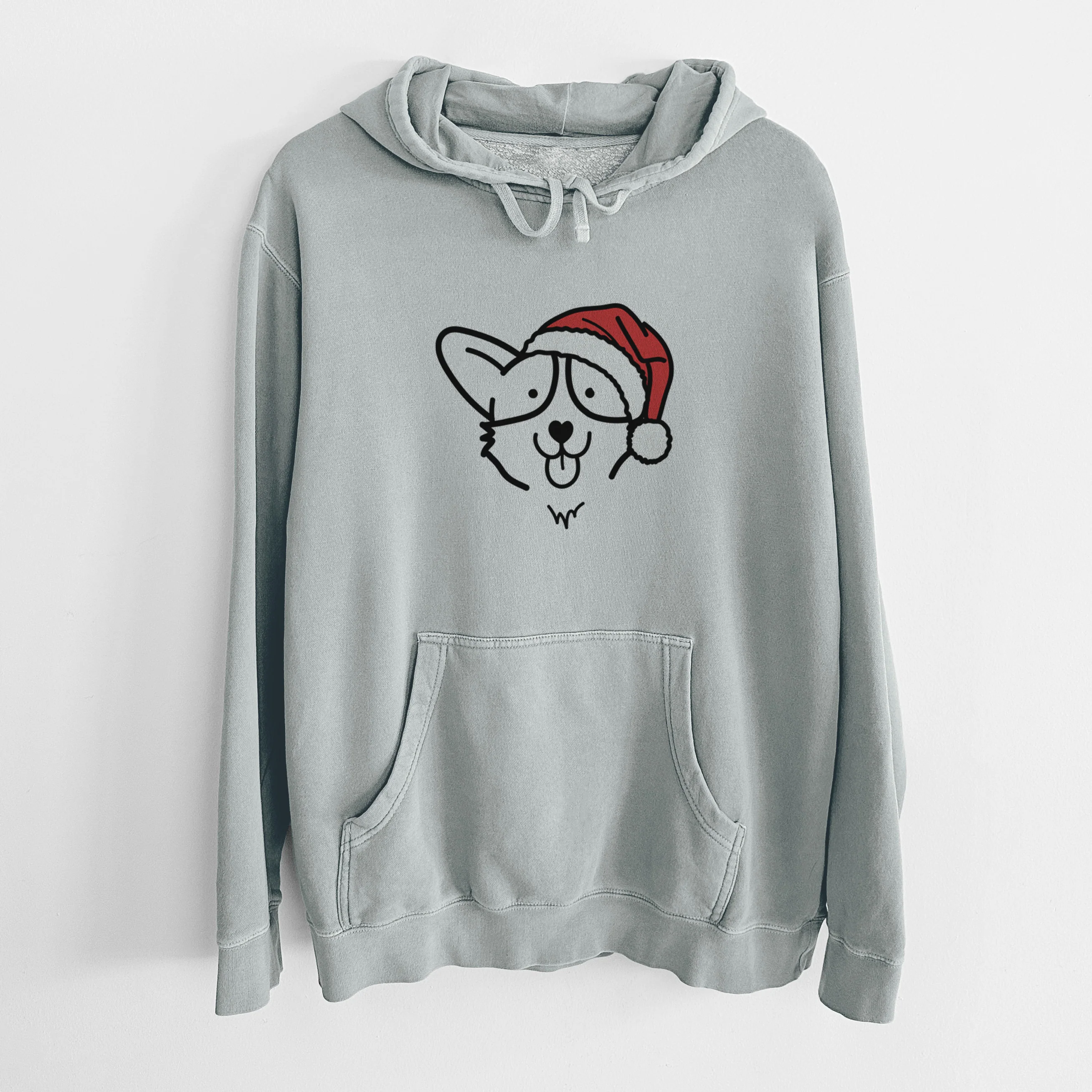 Jolly Corgi - Unisex Pigment Dyed Hoodie - Image 8