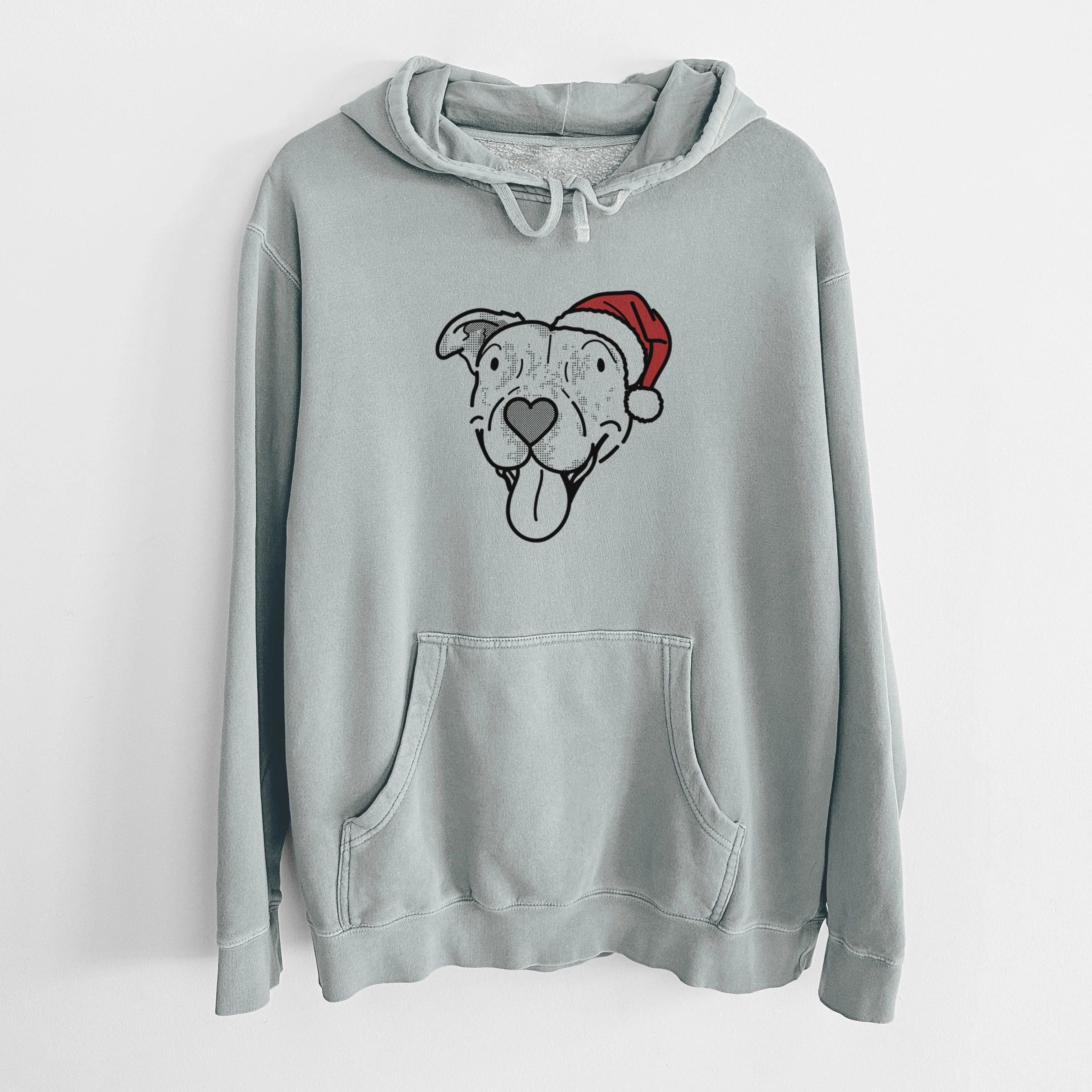 Jolly Pitbull Mix - Dottie - Unisex Pigment Dyed Hoodie - Image 8
