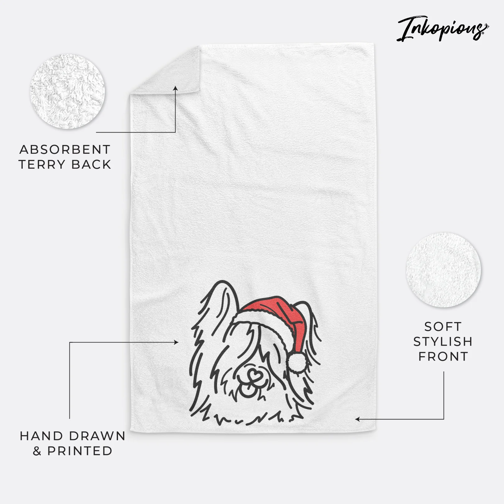 Jolly Skye Terrier - Dougal - Hand Towel - Image 4