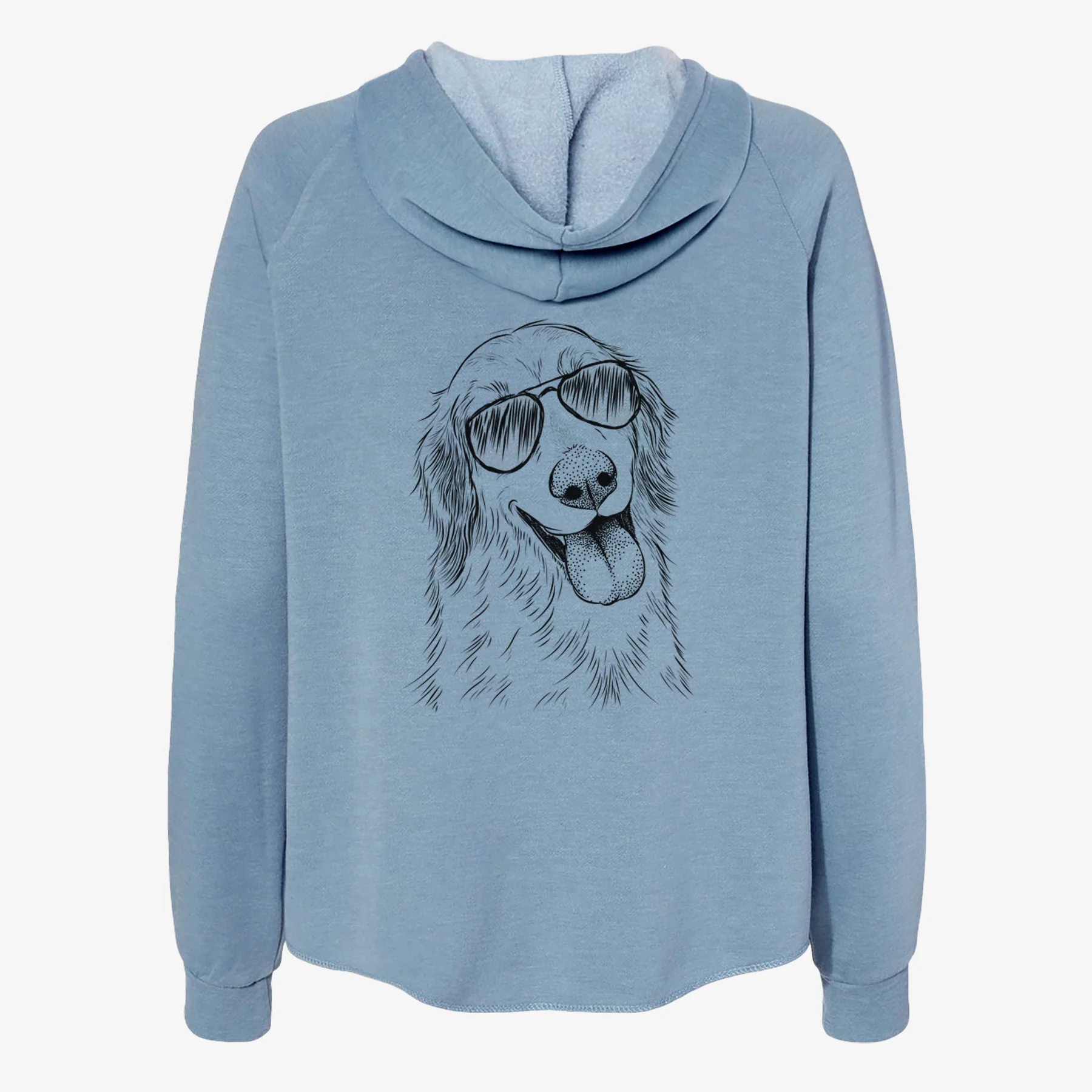 Shelby the Golden Retriever - Women's Cali Wave Zip-Up Sweatshirt - Image 9