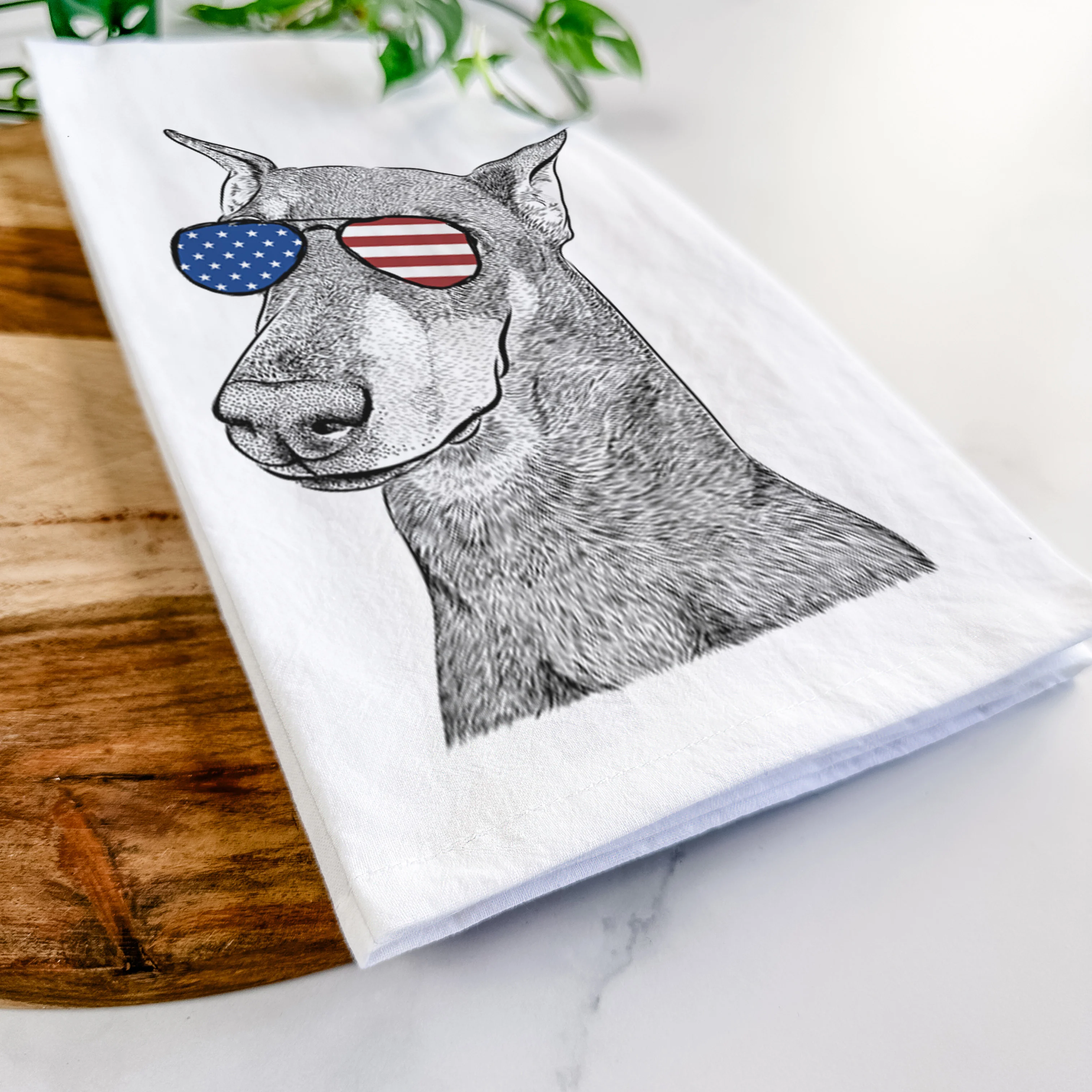 Shelby the Doberman Pinscher Tea Towel - Image 12
