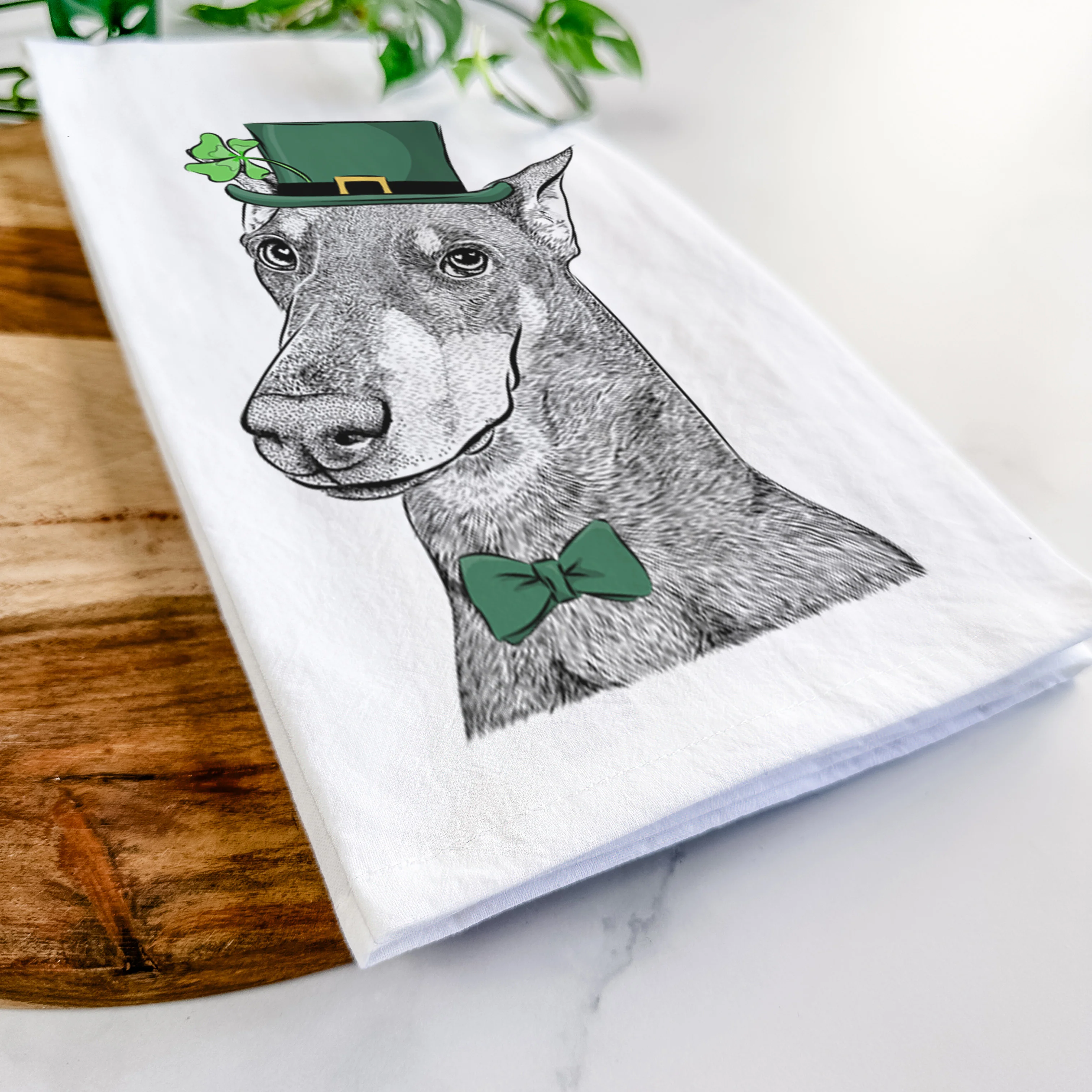 Shelby the Doberman Pinscher Tea Towel - Image 13