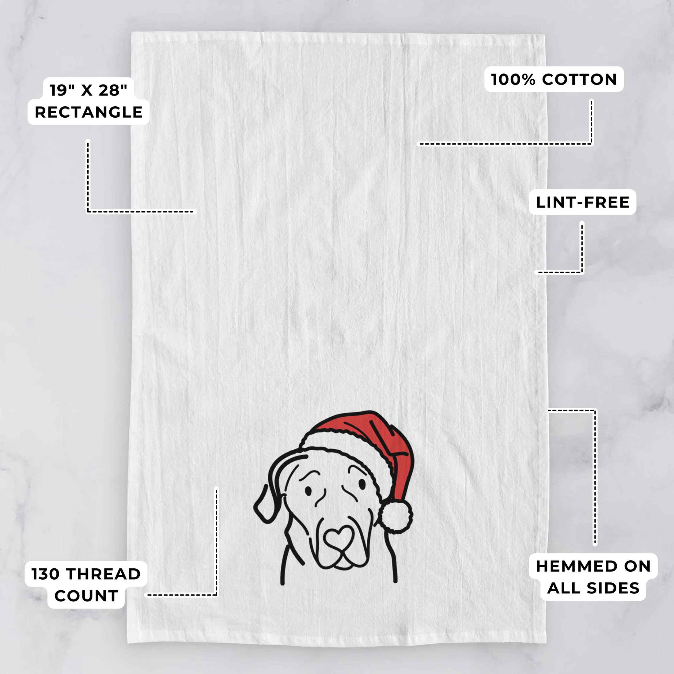Jolly English Labrador - Tea Towel - Image 3