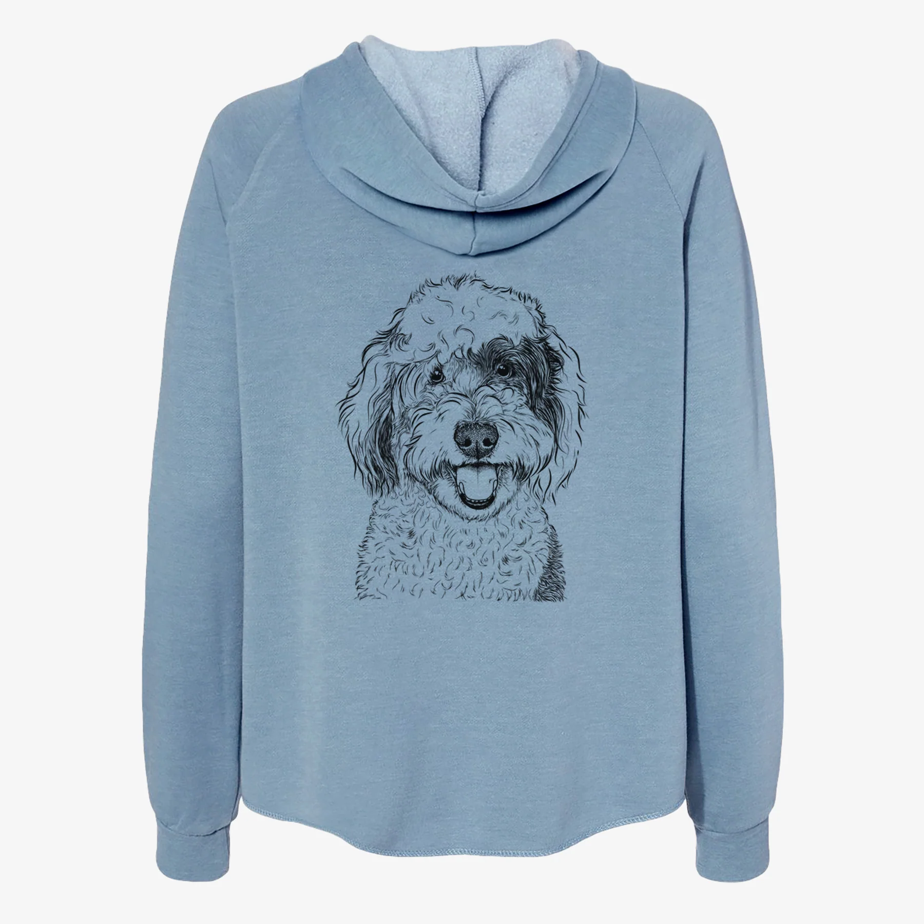 Sherlock the Sheepadoodle - Women's Cali Wave Zip-Up Sweatshirt - Image 6