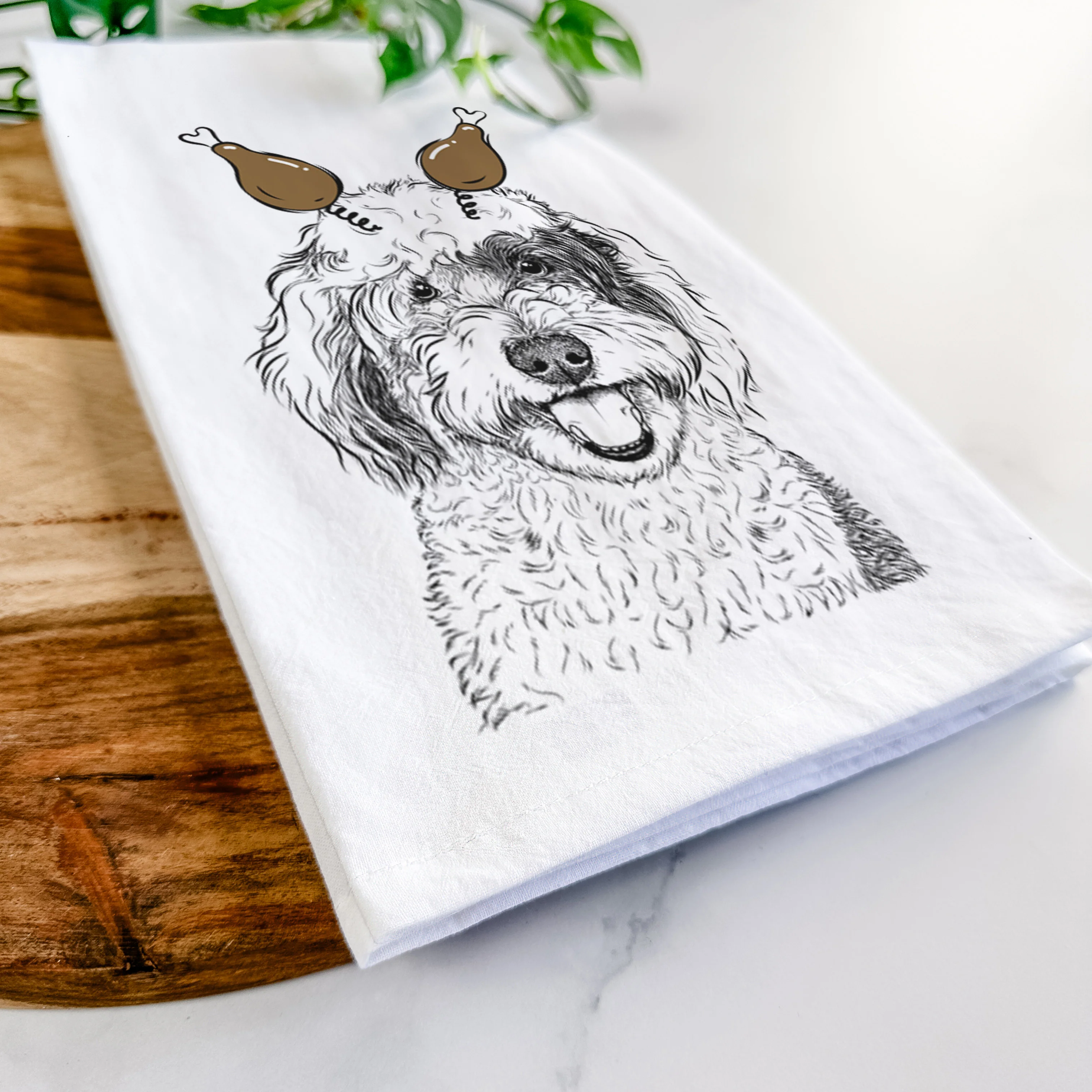 Sherlock the Sheepadoodle Tea Towel - Image 11