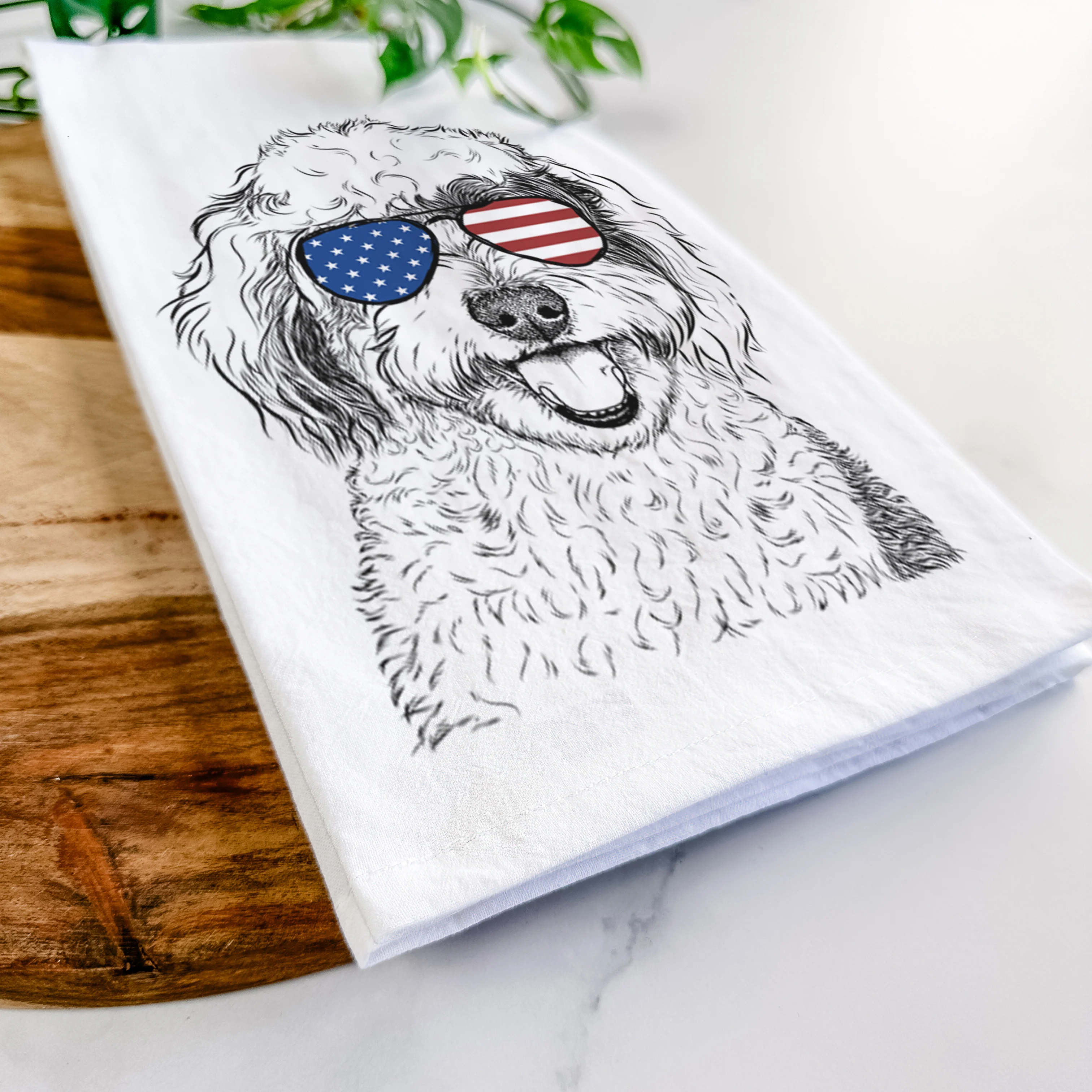 Sherlock the Sheepadoodle Tea Towel - Image 12
