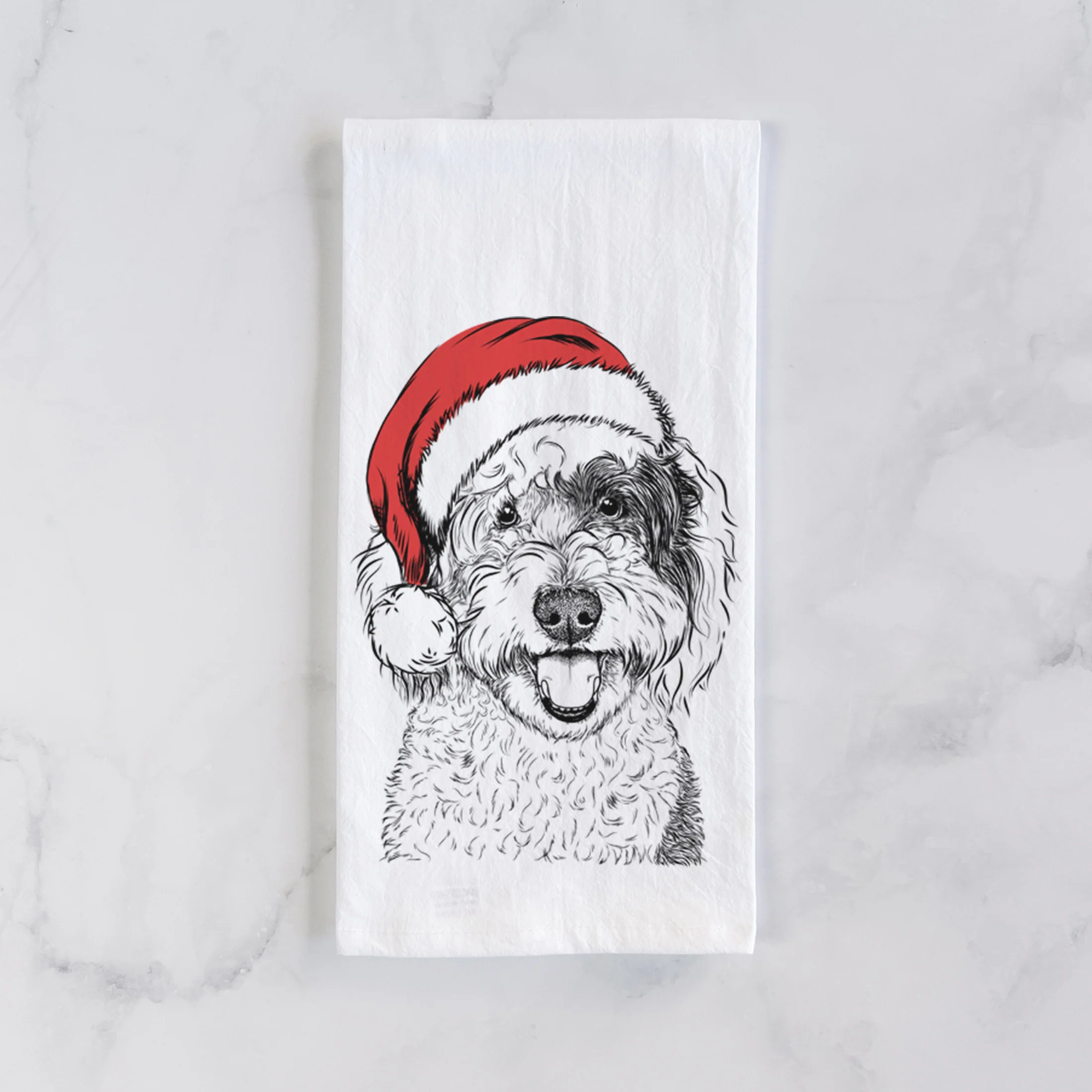 Sherlock the Sheepadoodle Tea Towel - Image 2