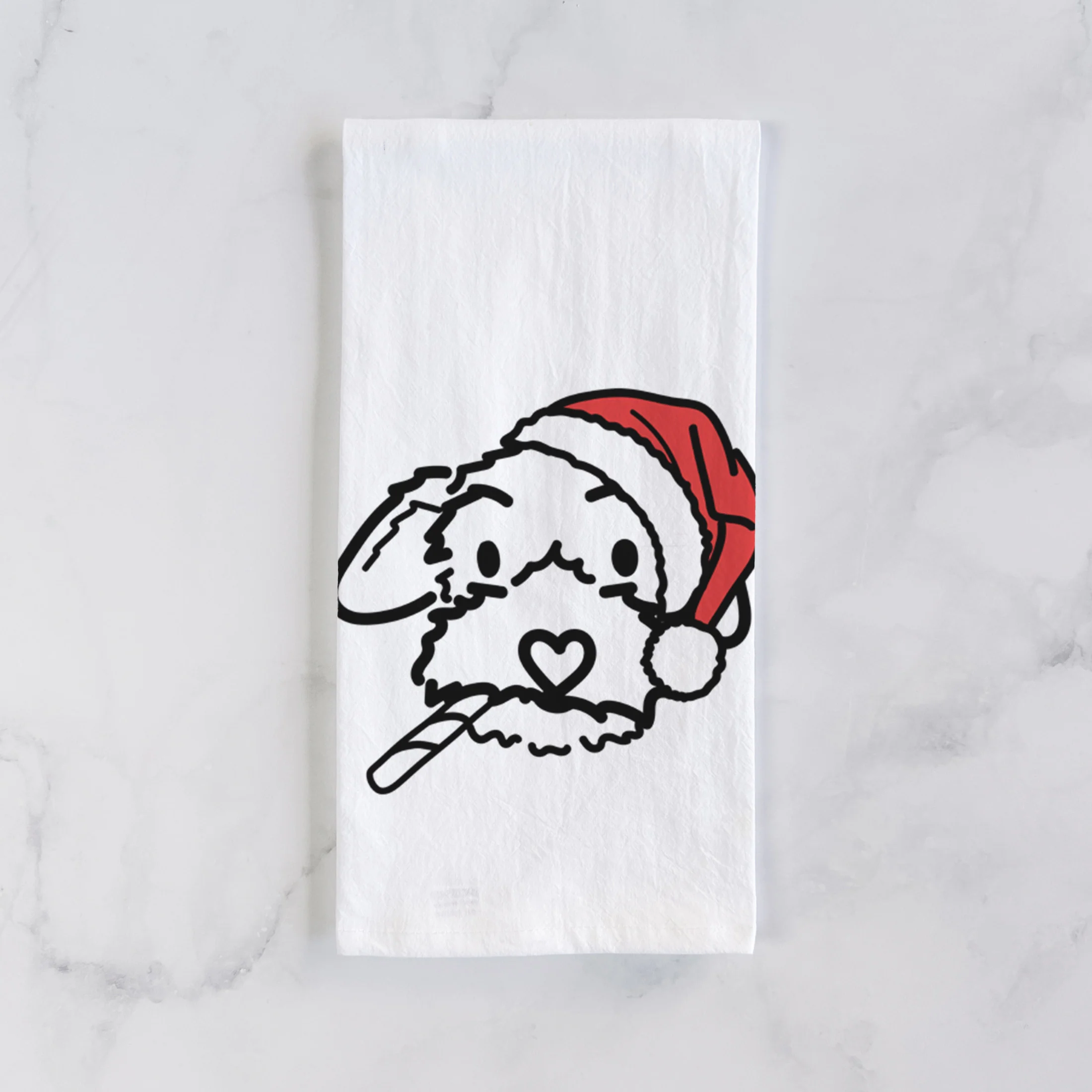 Jolly Poodle Mix - Gomer - Tea Towel - Image 2