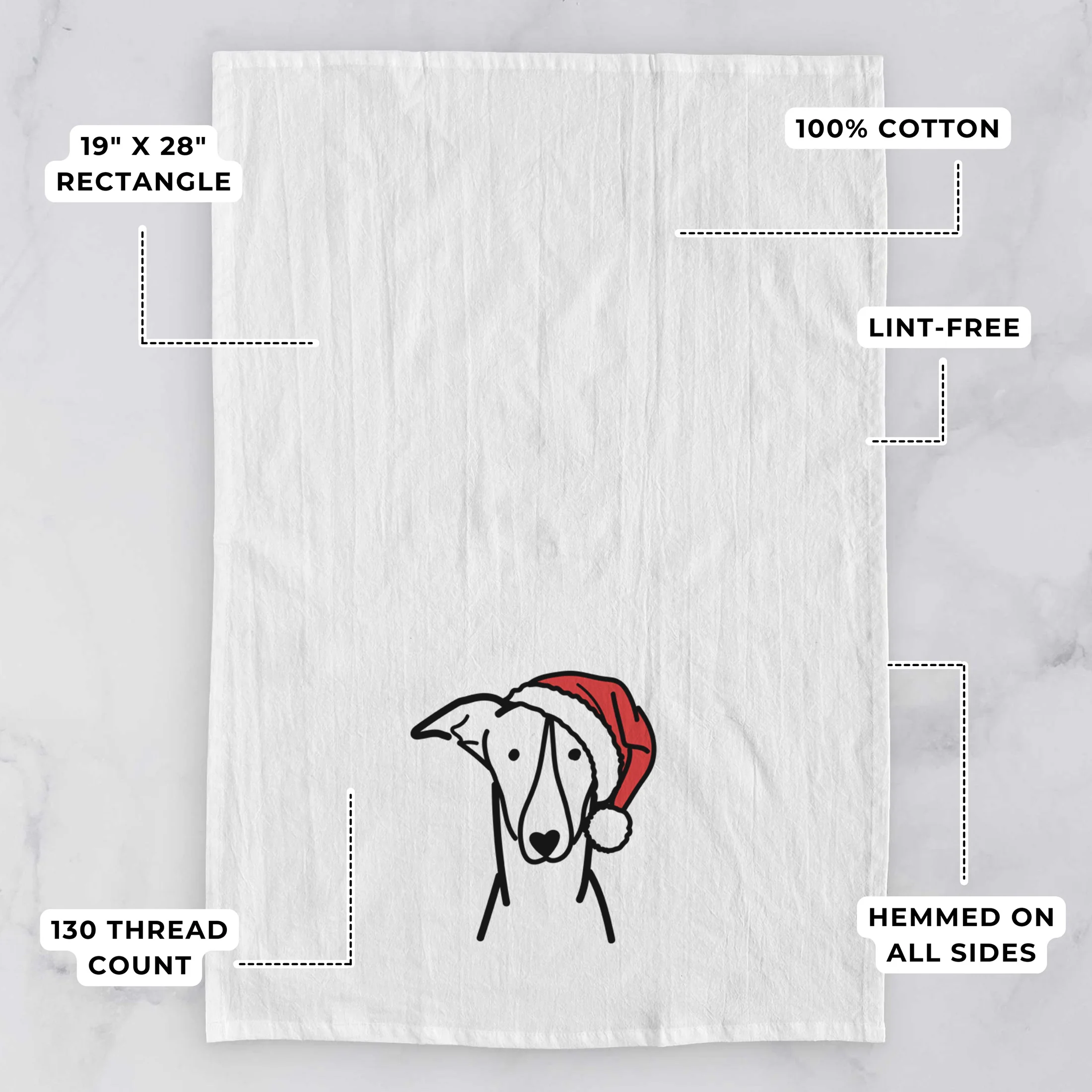 Jolly Greyhound - Tea Towel - Image 3