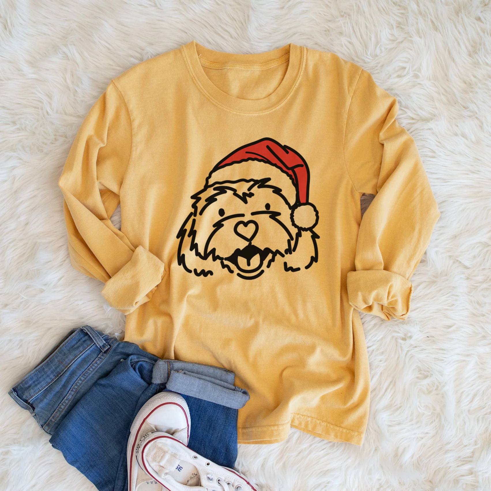 Jolly Cavachon - Harry - Heavyweight 100% Cotton Long Sleeve - Image 5