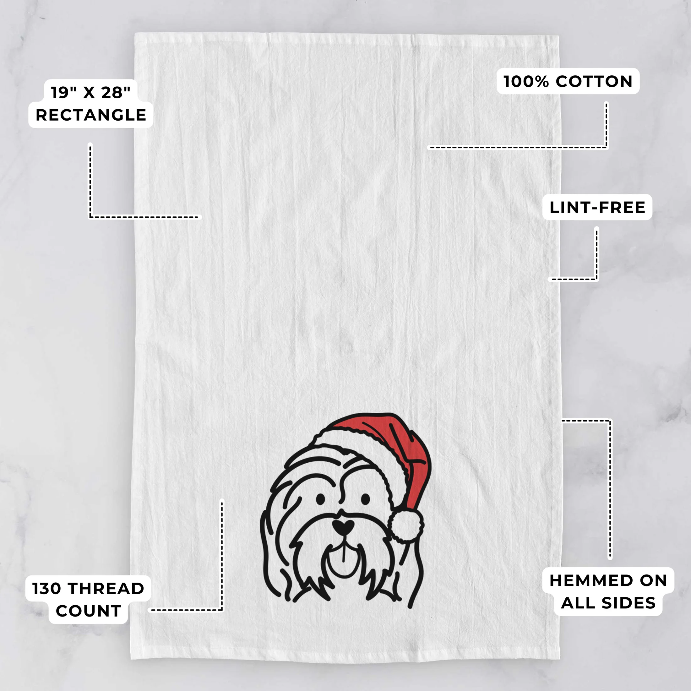 Jolly Havanese - Tea Towel - Image 3