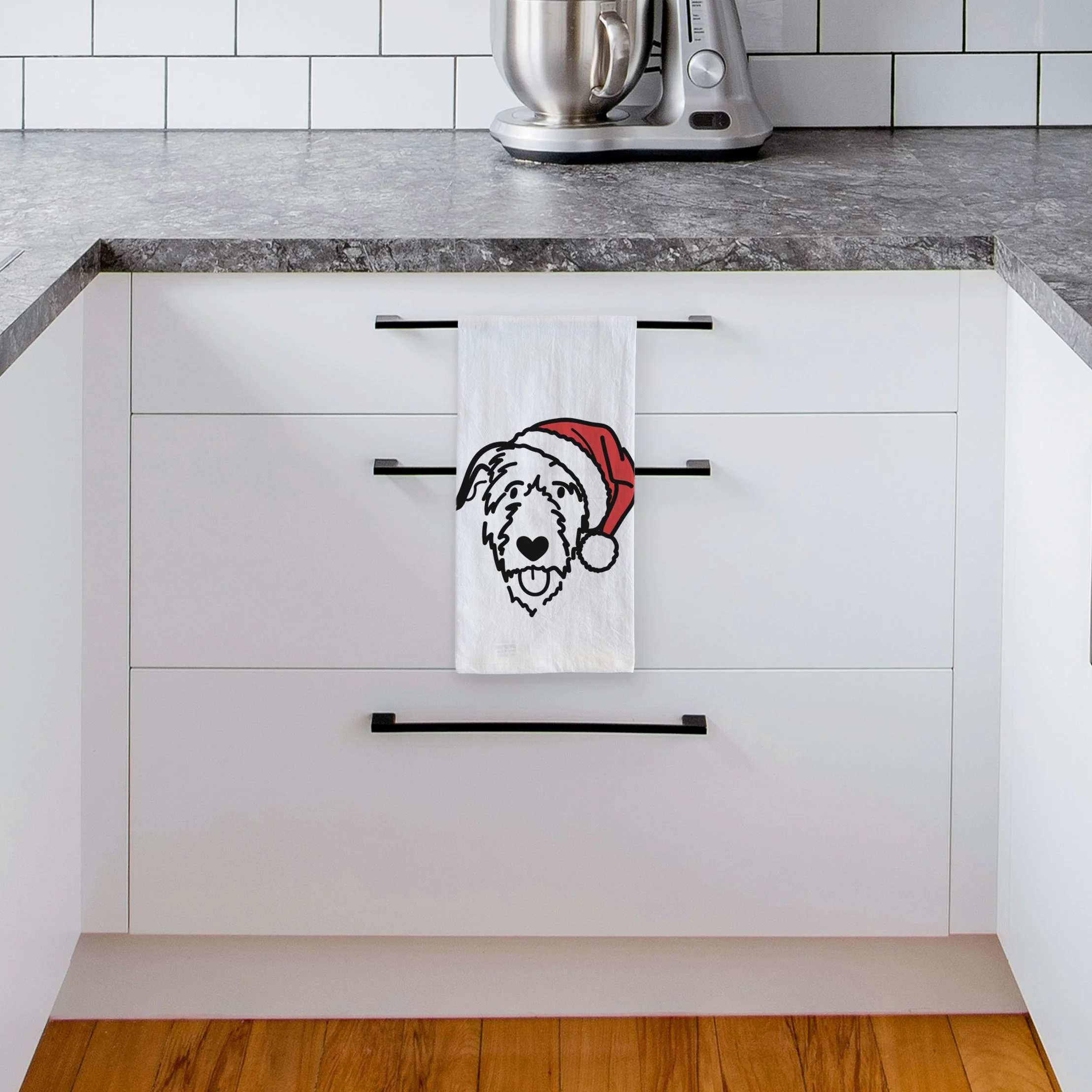 Jolly Irish Wolfhound - Tea Towel - Image 4