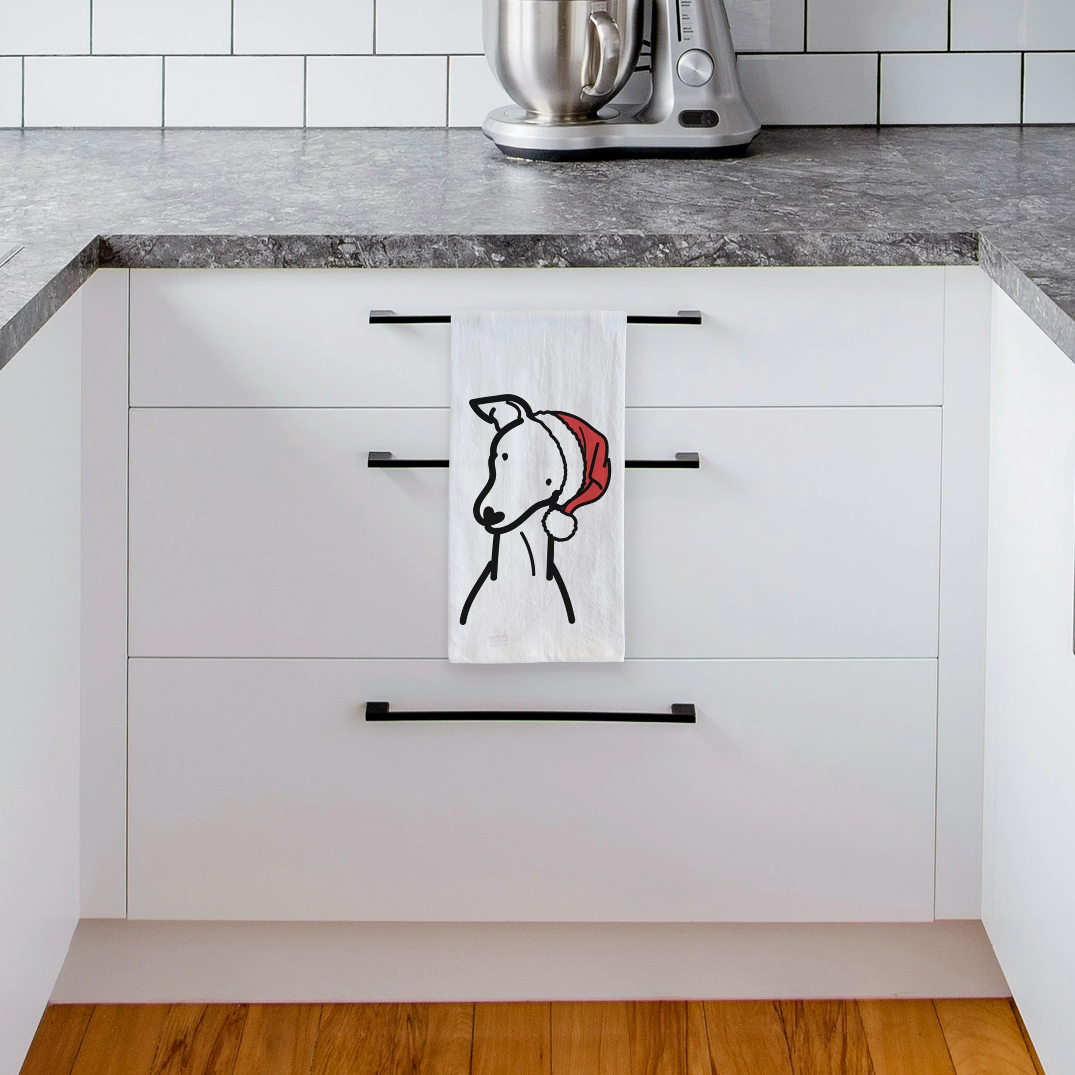 Jolly Italian Greyhound - Tea Towel - Image 4