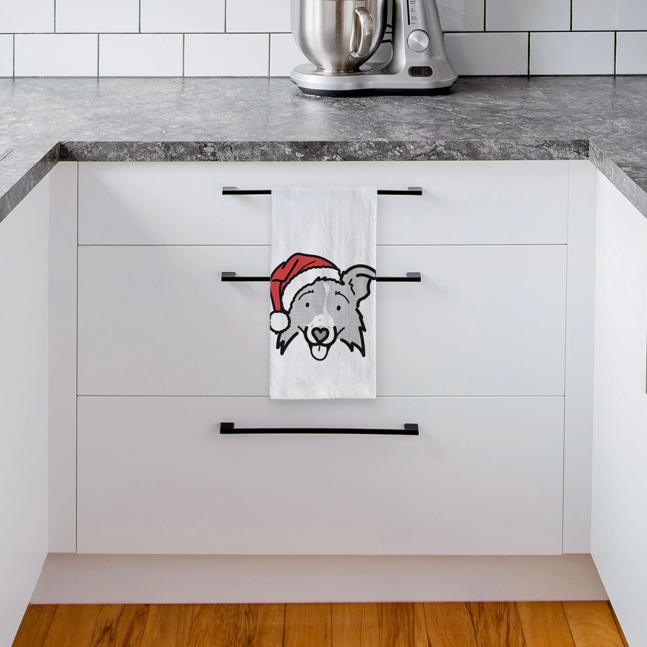 Jolly Border Collie 2.0 - Jam - Tea Towel - Image 4