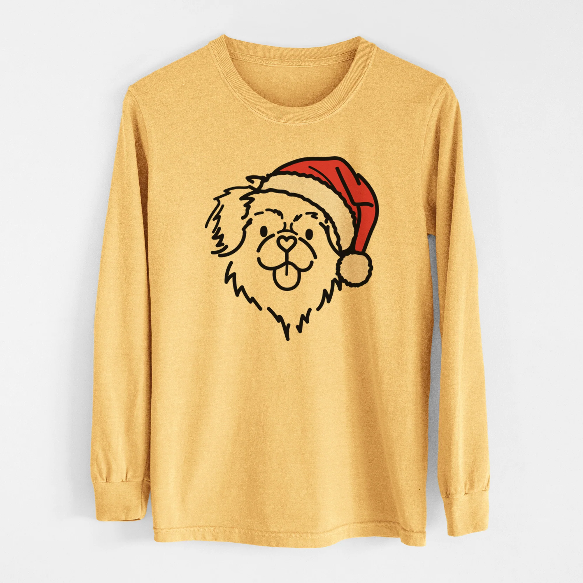 Jolly Tibetan Spaniel - Jiji - Heavyweight 100% Cotton Long Sleeve - Image 6