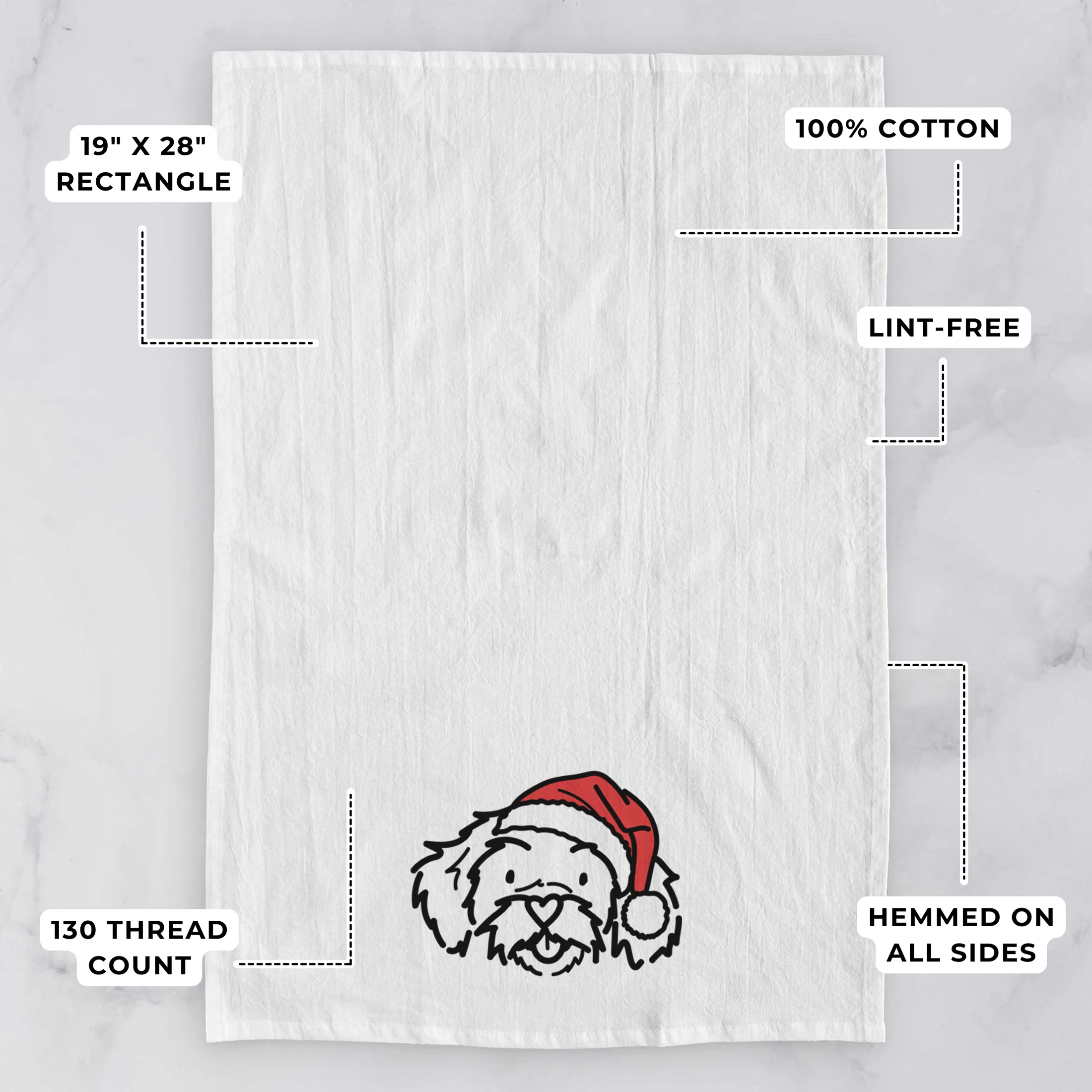 Jolly Peekapoo - Jo Jo - Tea Towel - Image 3