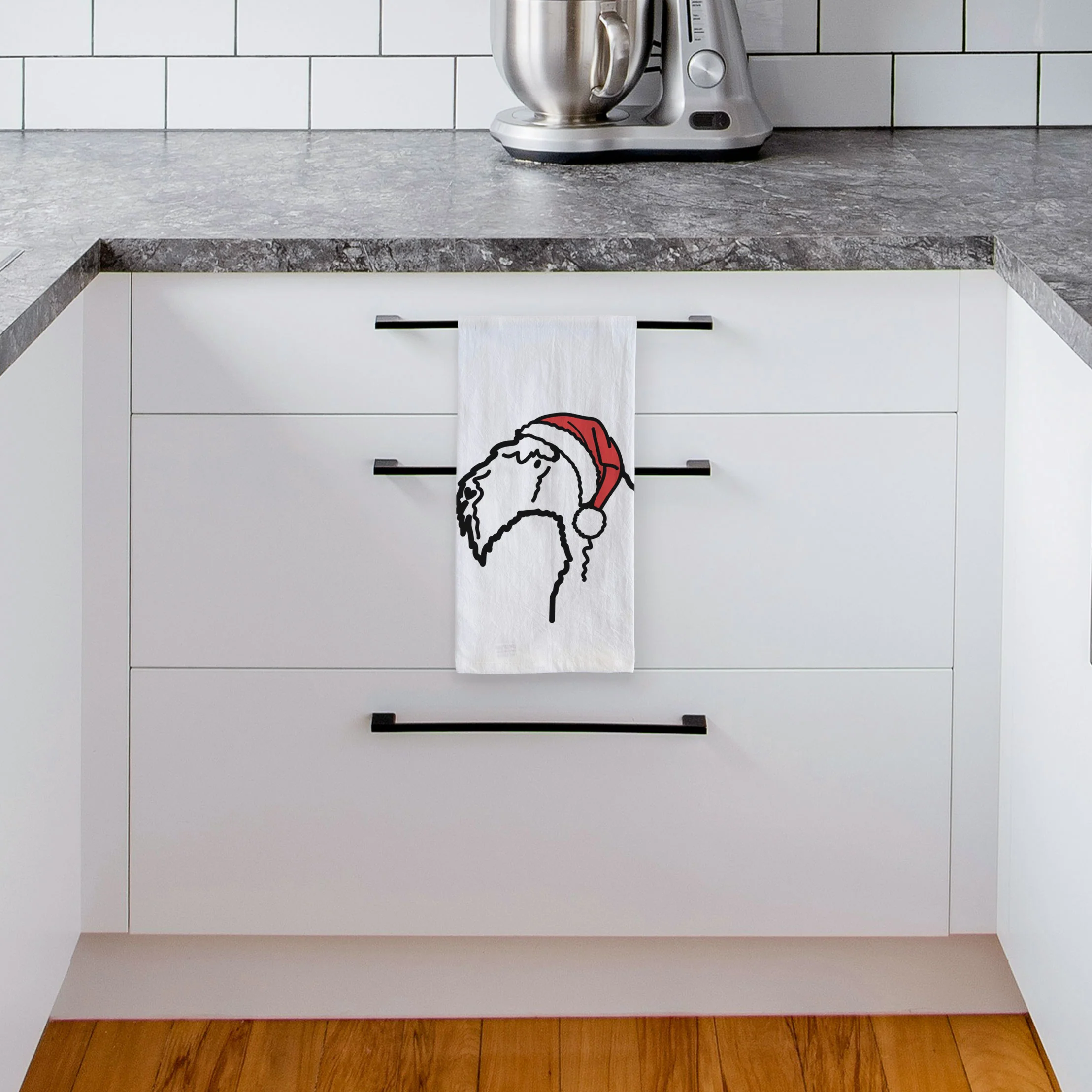 Jolly Kerry Blue Terrier - Tea Towel - Image 4
