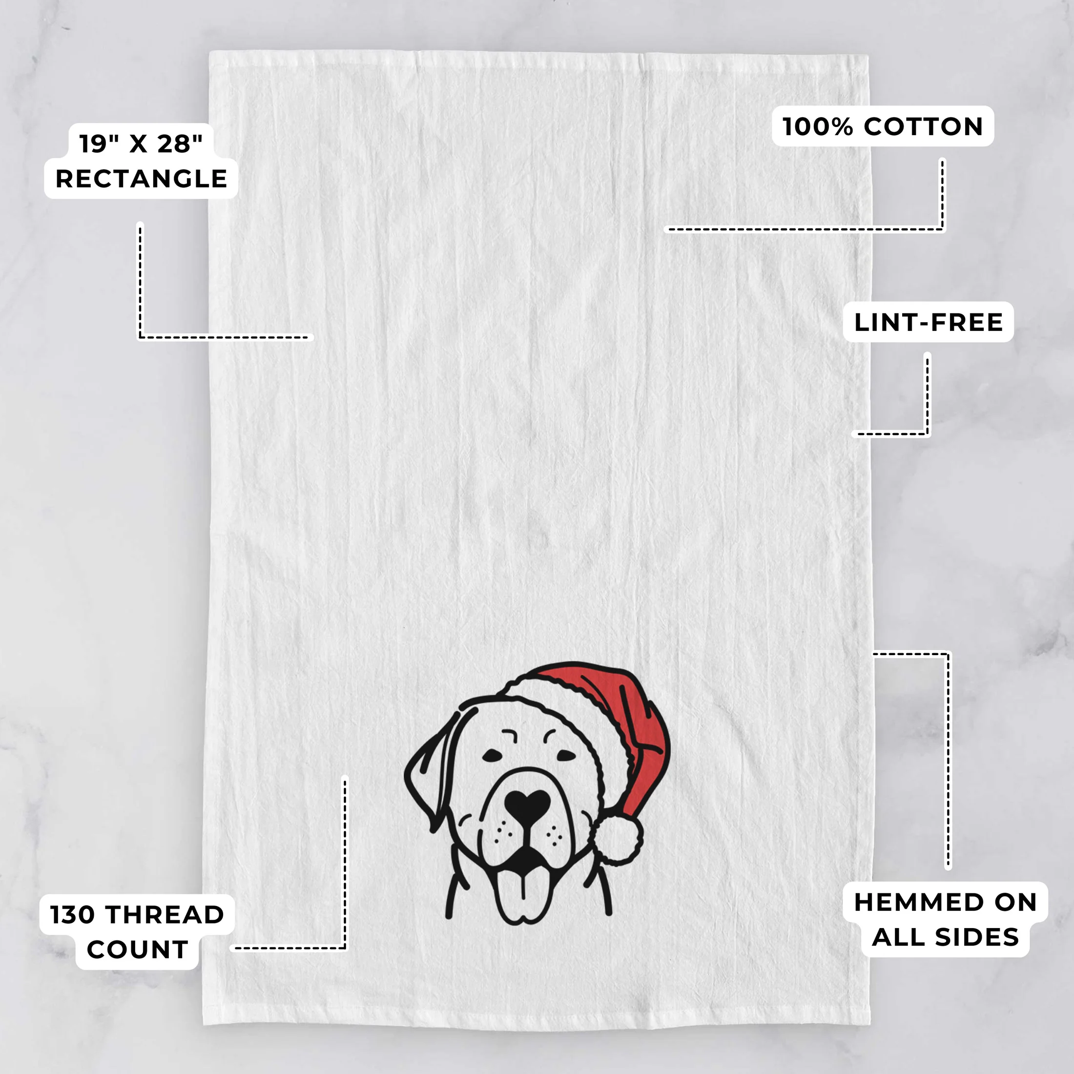Jolly Labrador Retriever - Tea Towel - Image 3