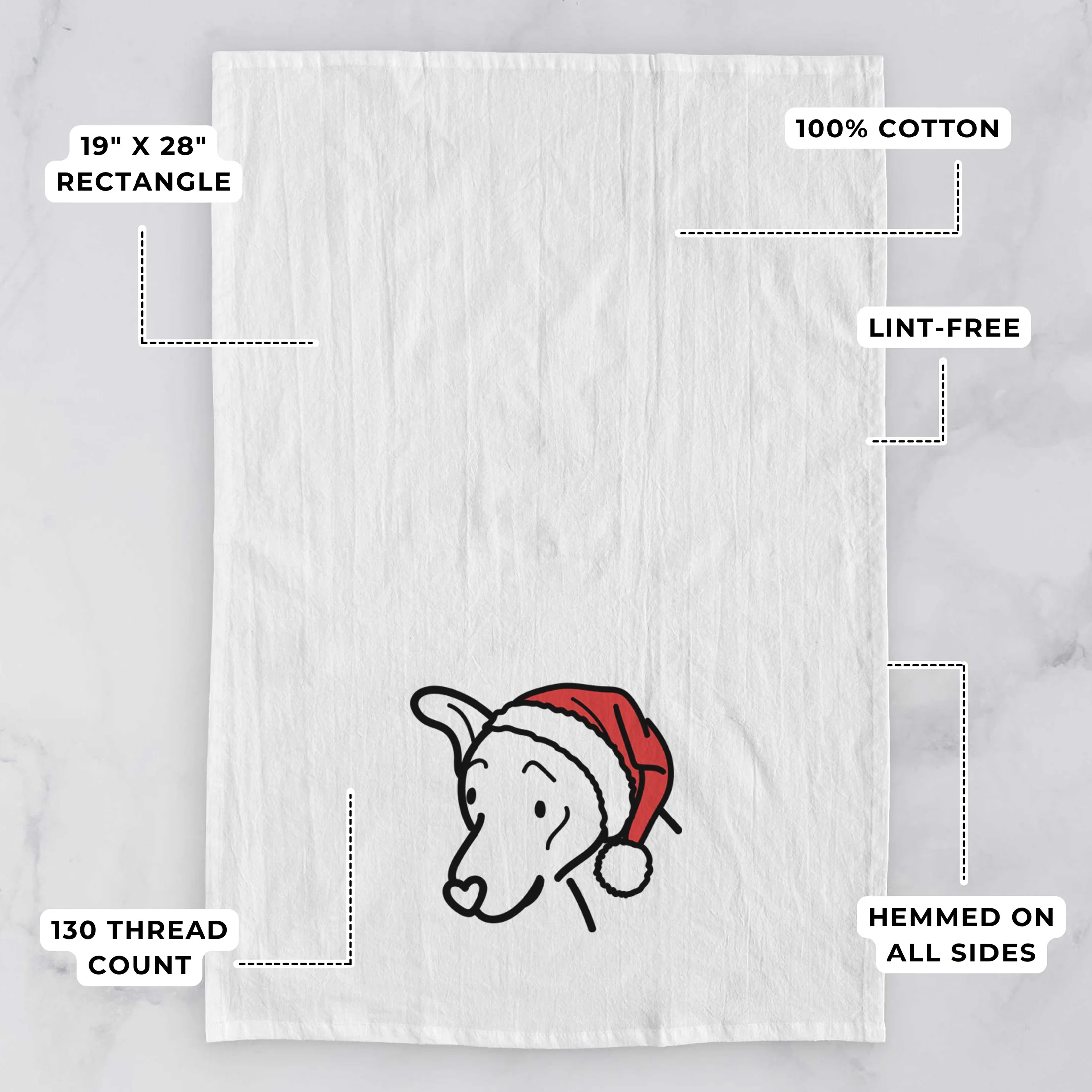 Jolly Mixed Breed - Lucky - Tea Towel - Image 3
