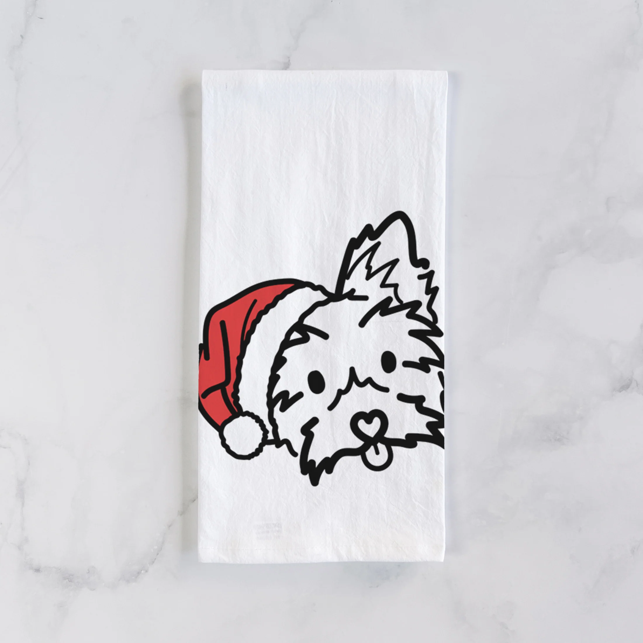 Jolly Yorkshire Terrier - Luna - Tea Towel - Image 2