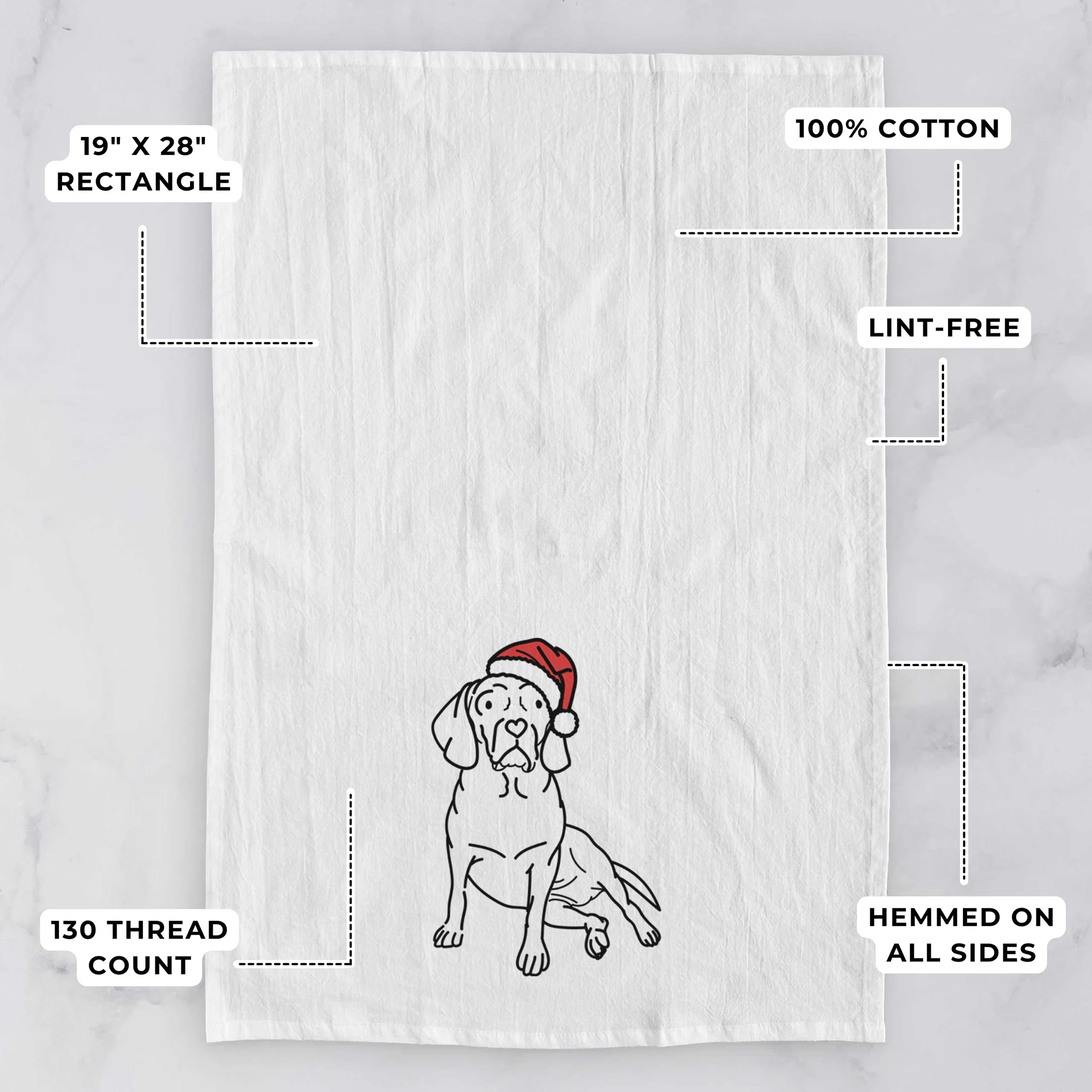 Jolly Puggle - Mayble - Tea Towel - Image 3