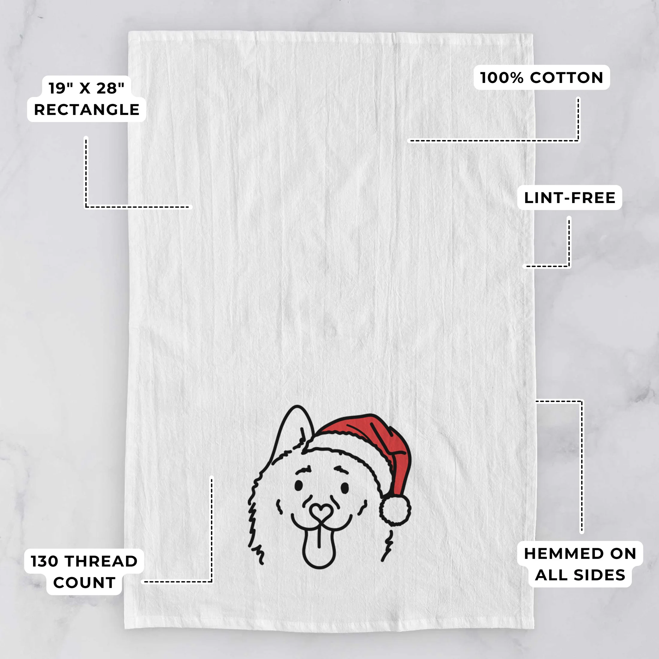 Jolly Schipperke - Meeko - Tea Towel - Image 3