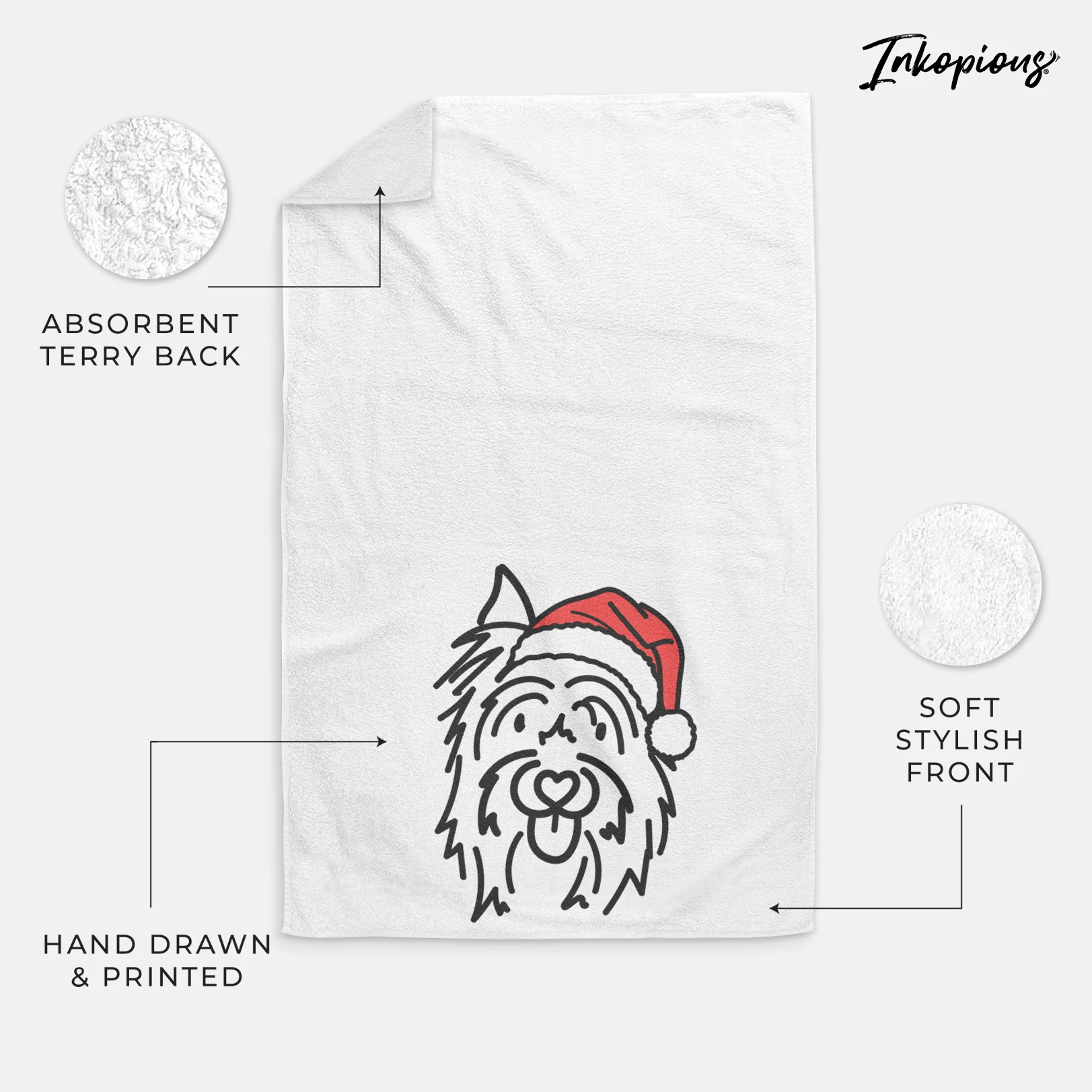 Jolly Silky Terrier - Monty - Hand Towel - Image 4