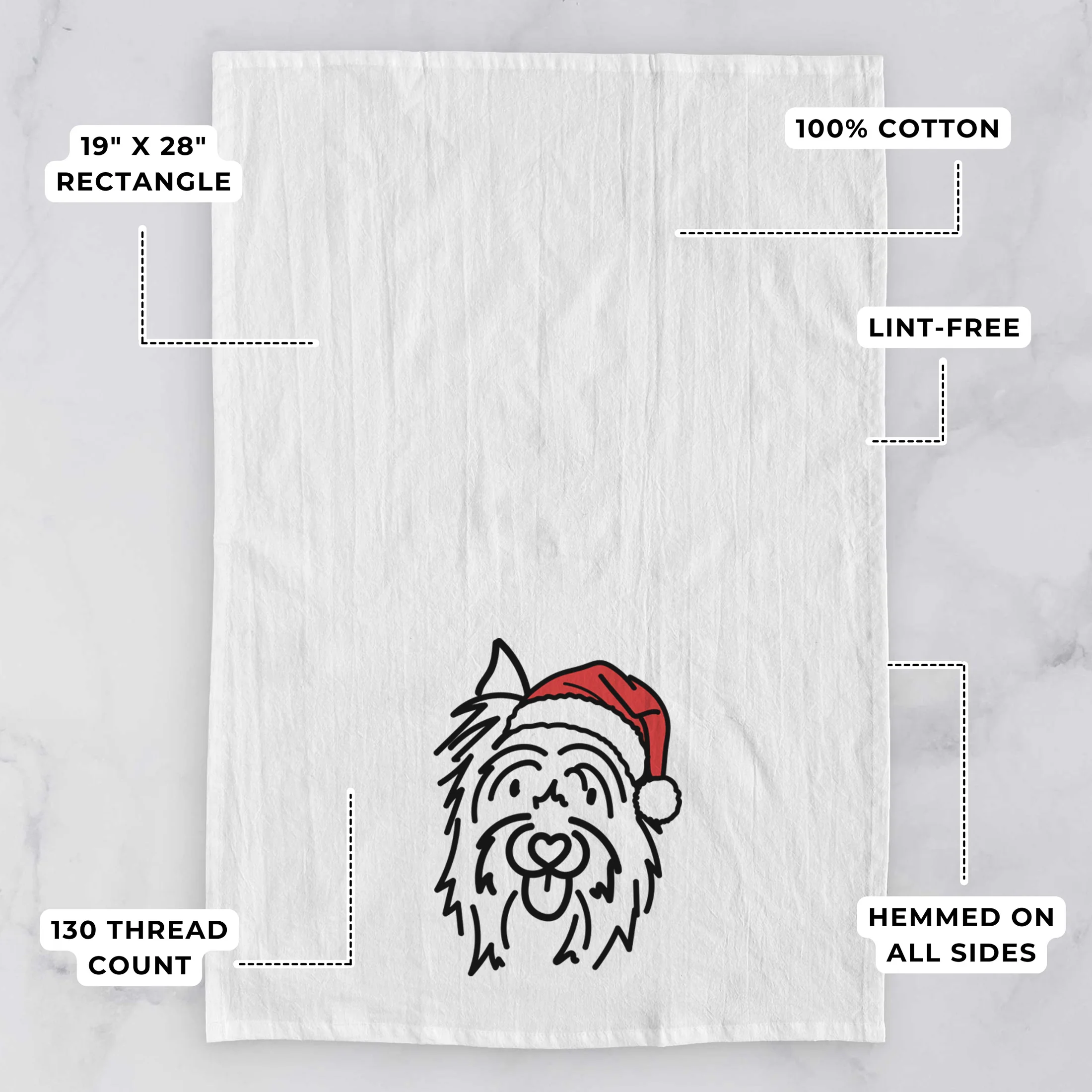 Jolly Silky Terrier - Monty - Tea Towel - Image 3