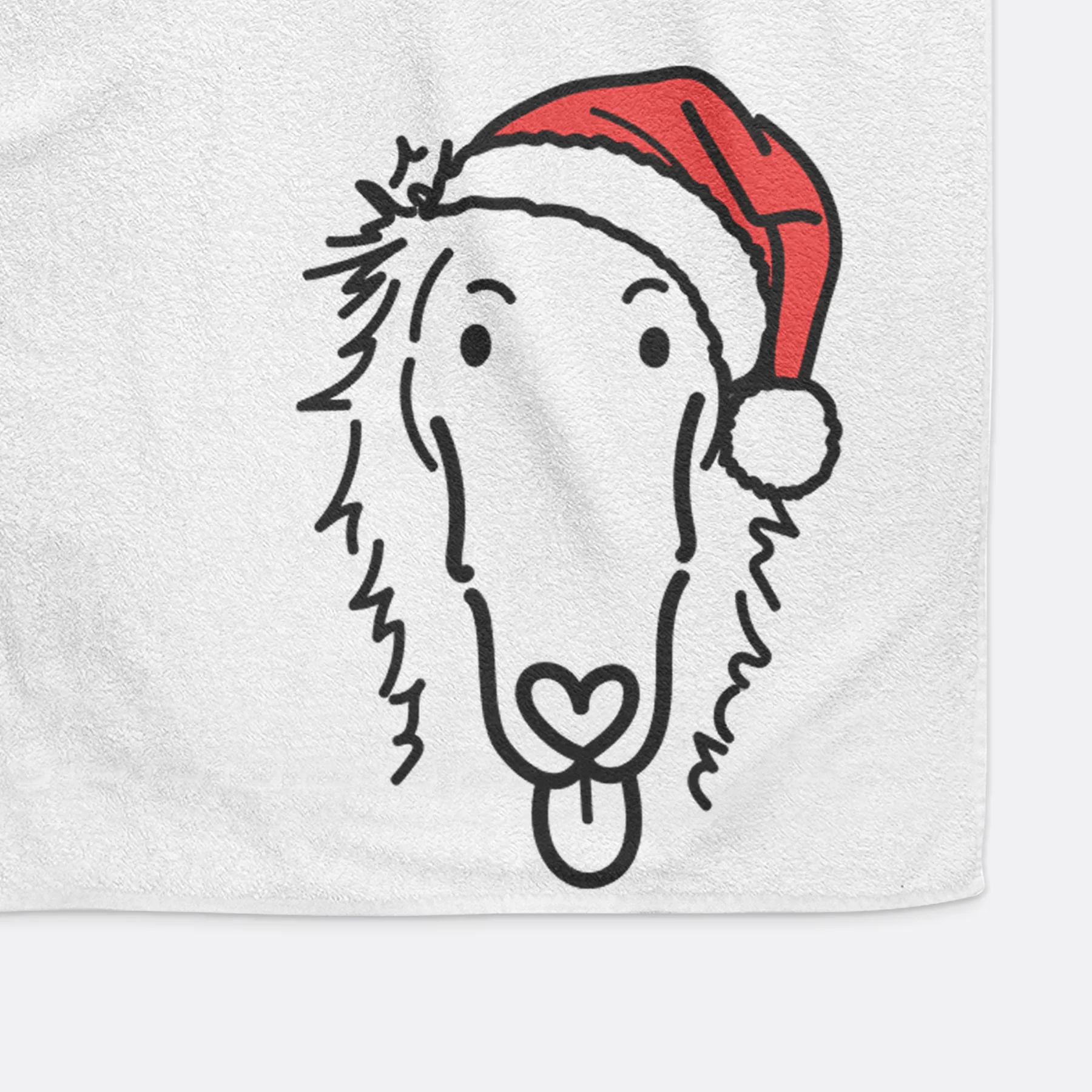 Jolly Borzoi - Opal - Decorative Hand Towel - Image 4