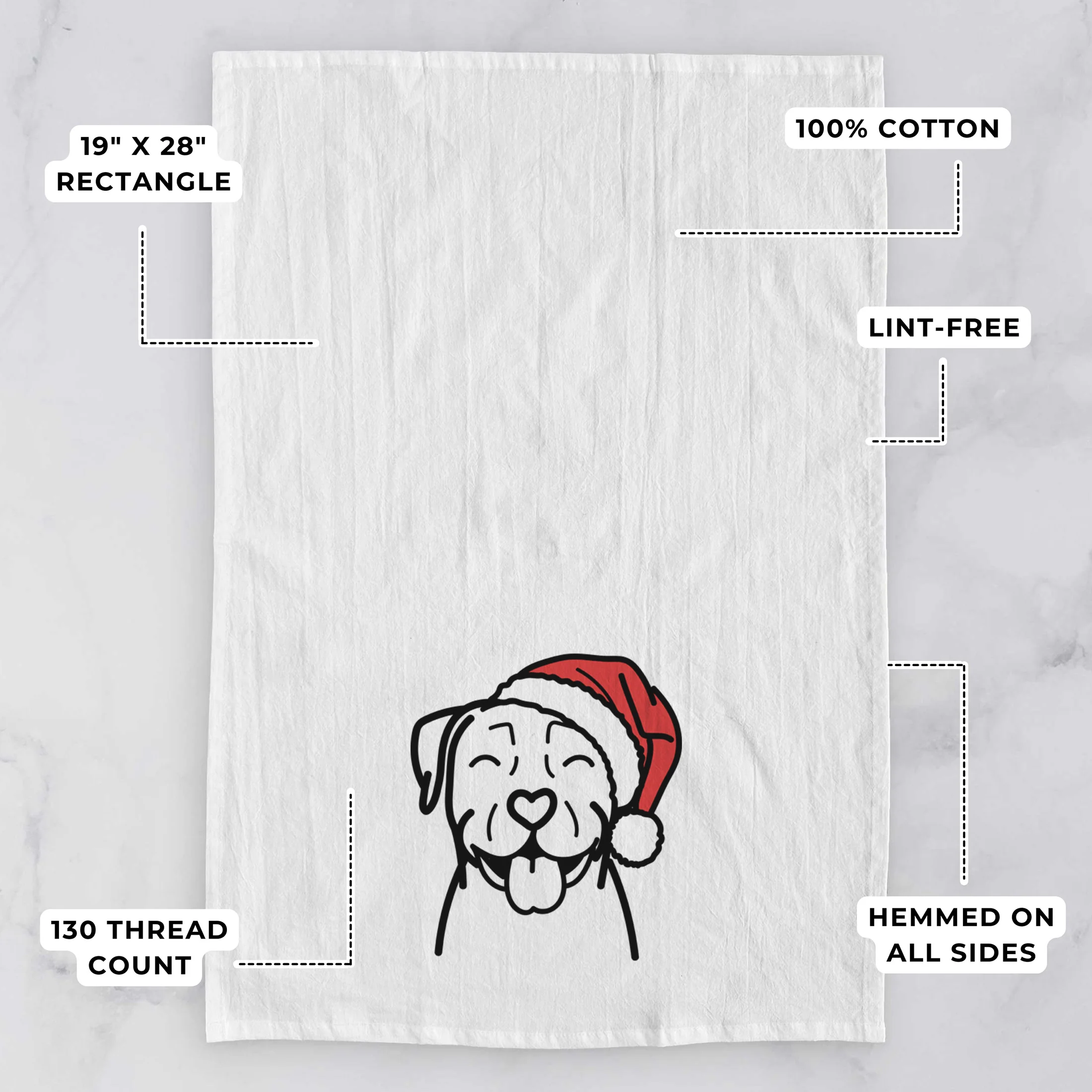 Jolly Pitbull - Tea Towel - Image 3